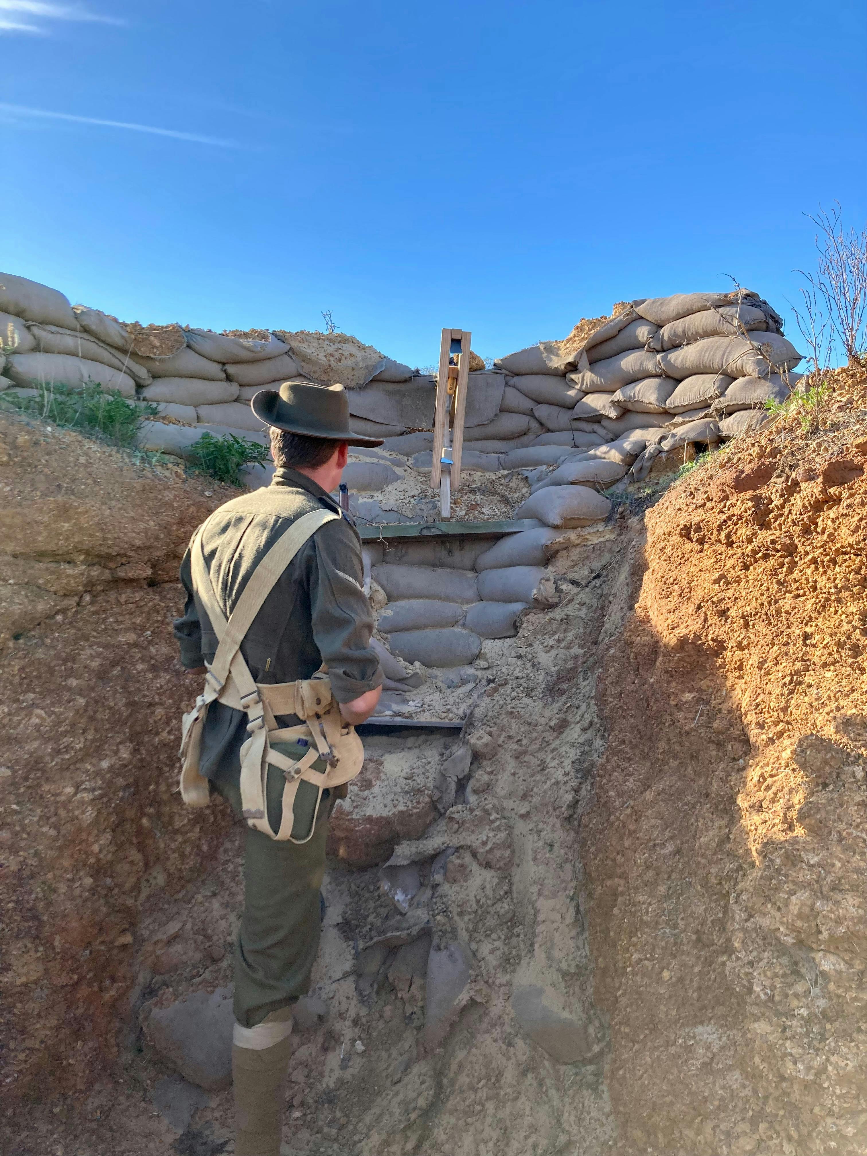 Experiencing what life was like on the frontline at Gallipoli Trench Project with New Leaf Connect