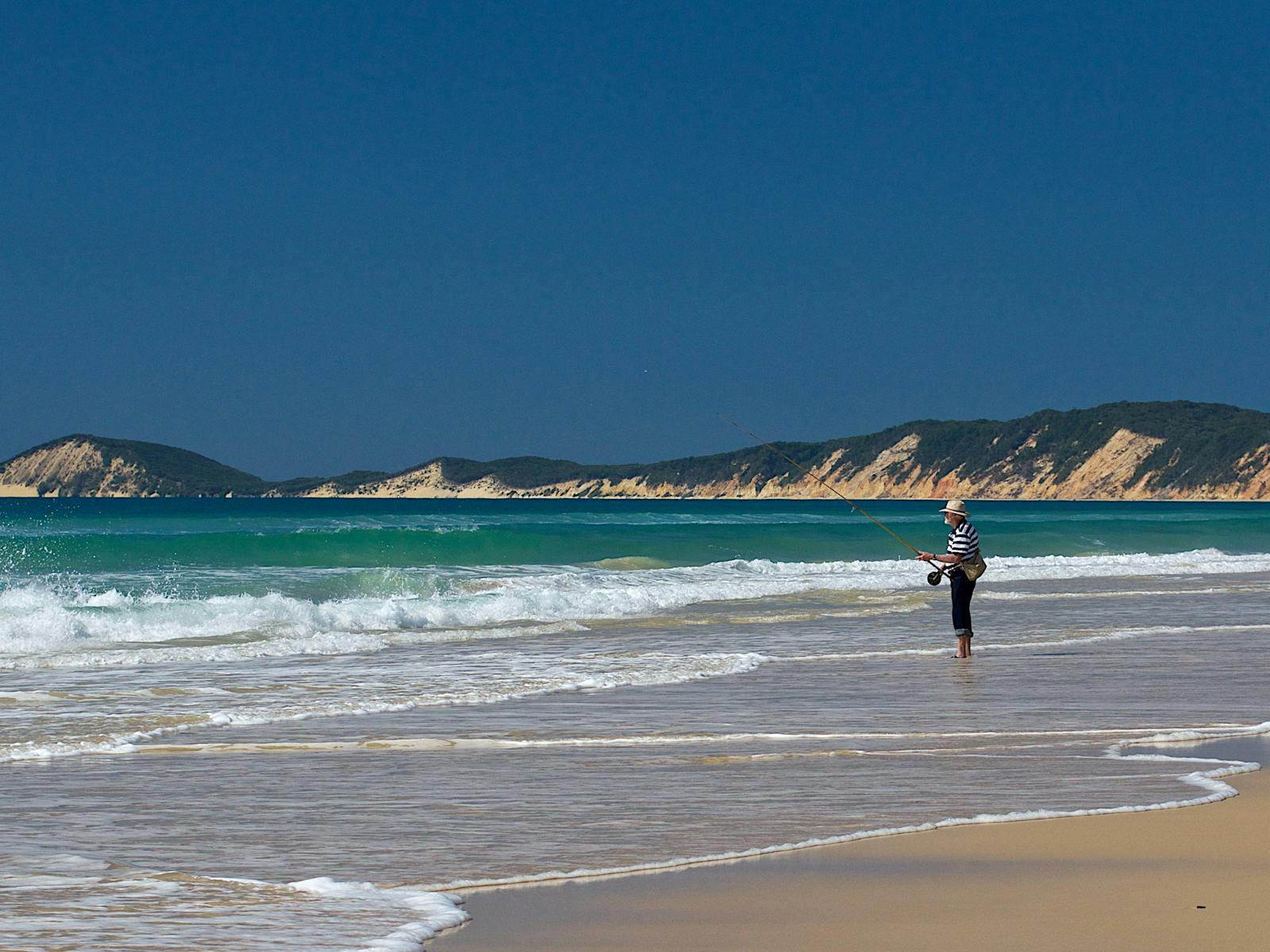 Beach Fishing at Rainbow Beach