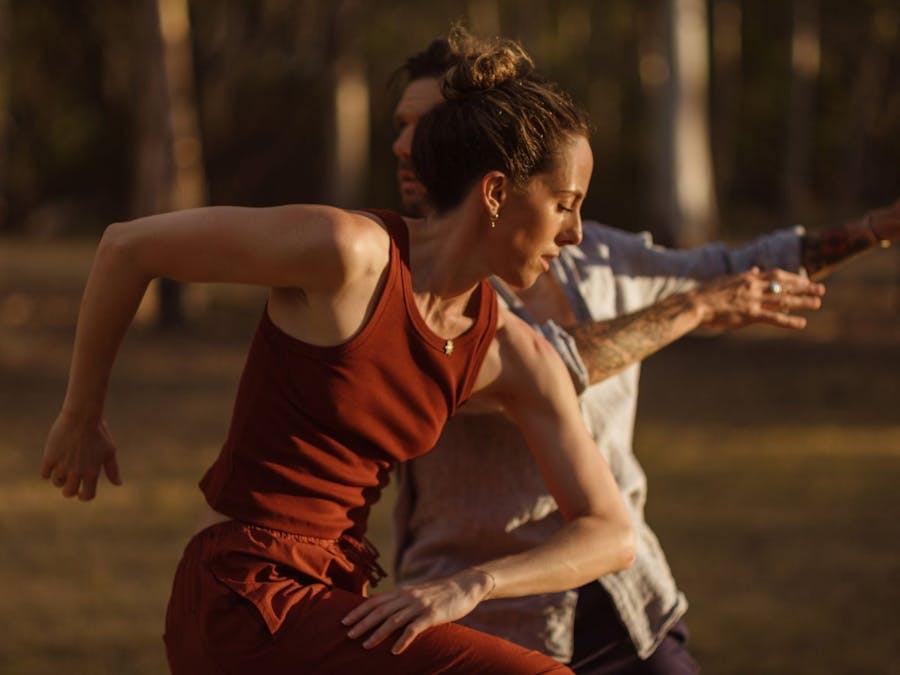 Dancers from Australian Dance Theatre performing