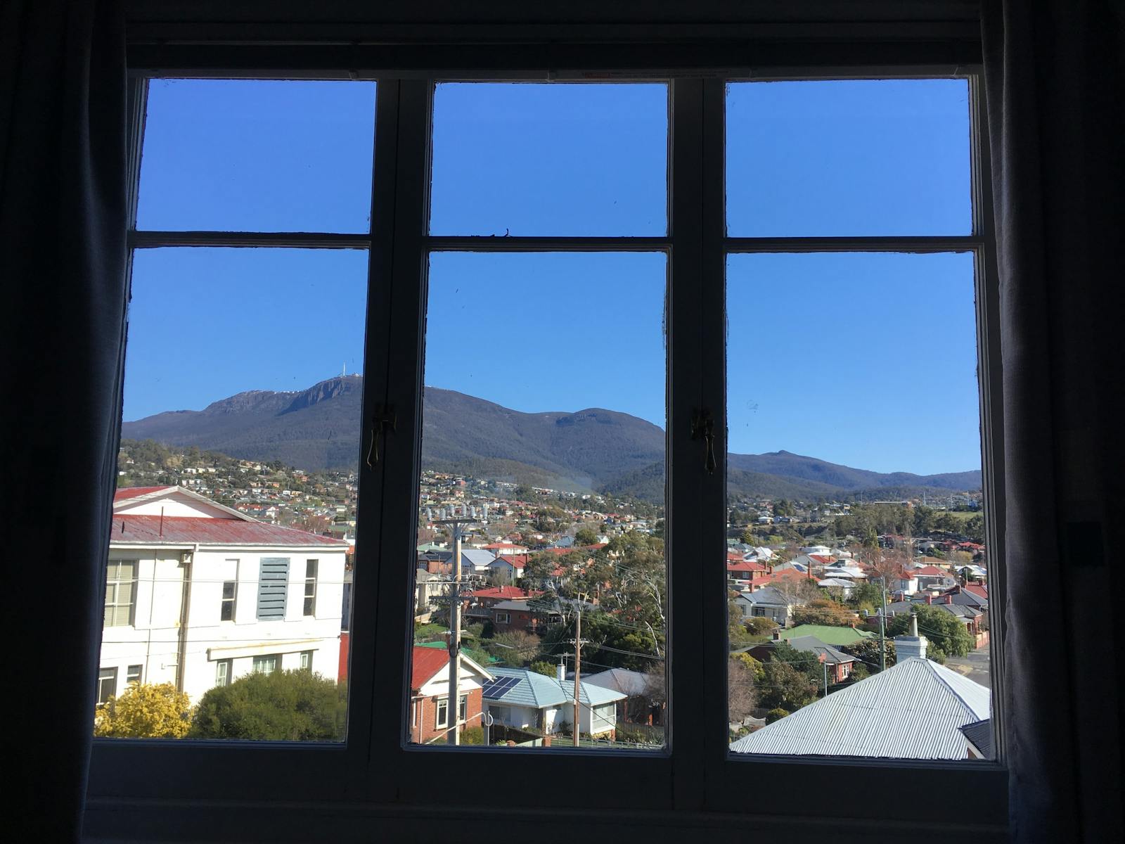 The view of Mt Wellington from the Preston Room is stunning, especially when snow covered in Winter.