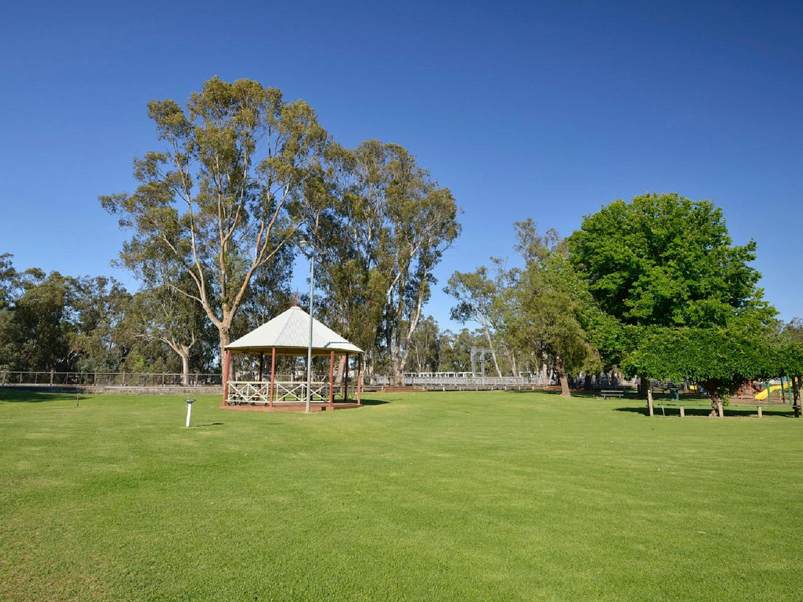 rotunda in grassed park