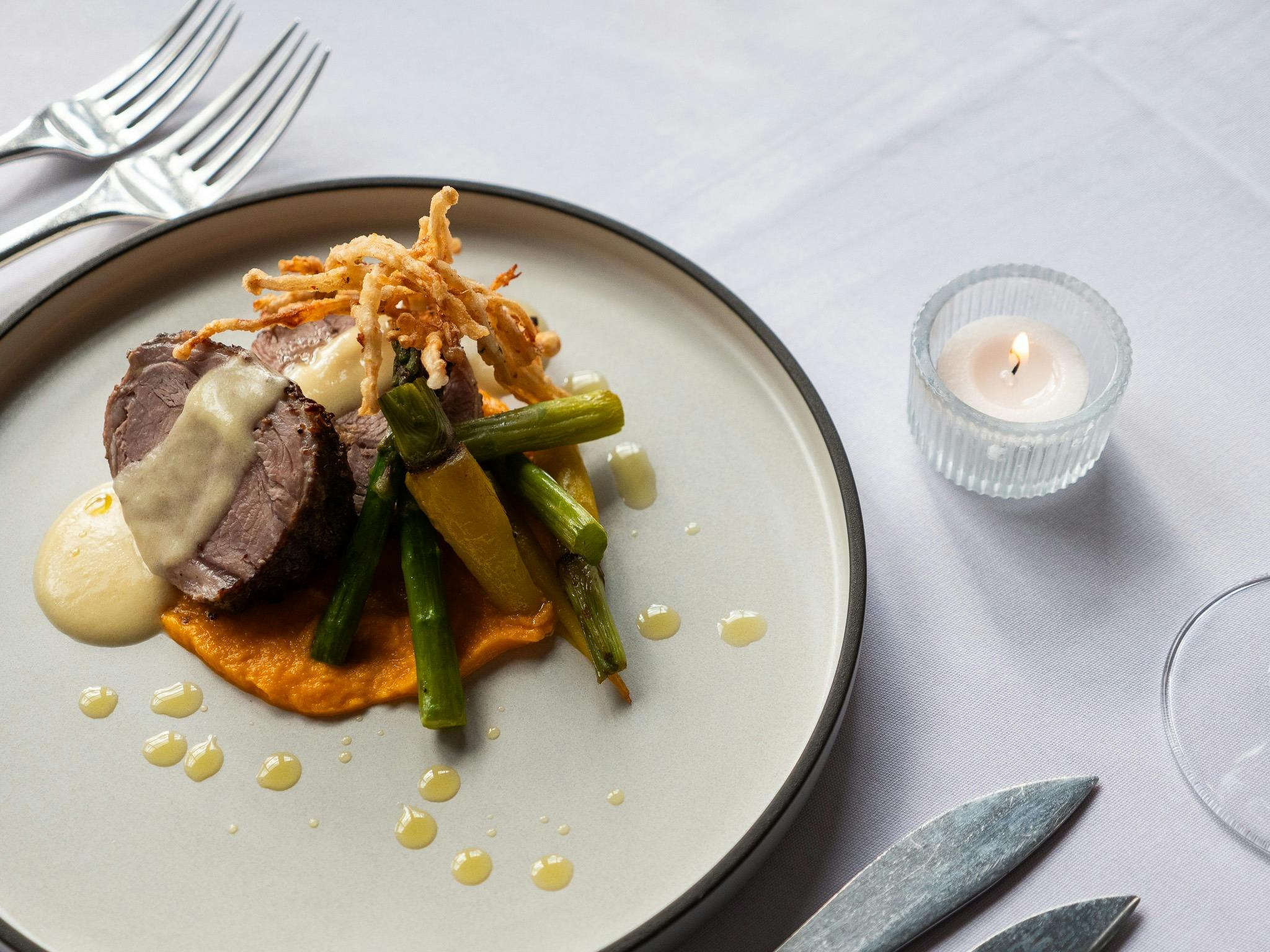 Lamb Medallion fine dining