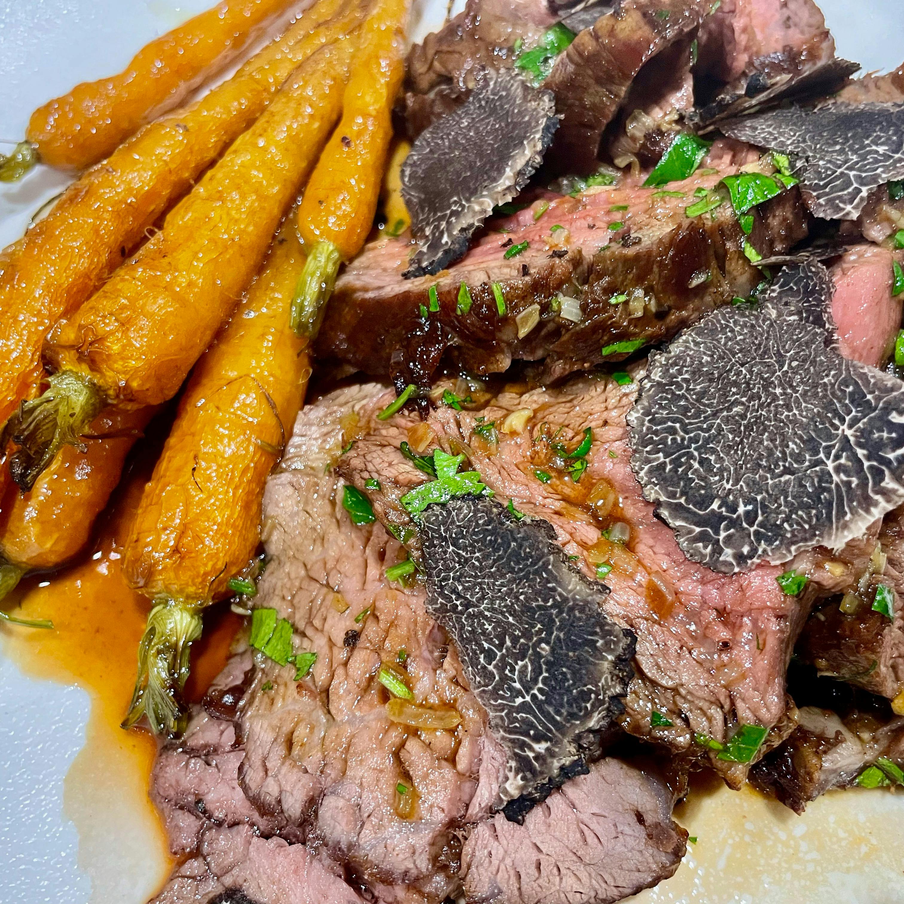 Be Inspired Truffle Hunt Food & Wine Weekend - Rockley Truffle Dinner Steak with Truffles