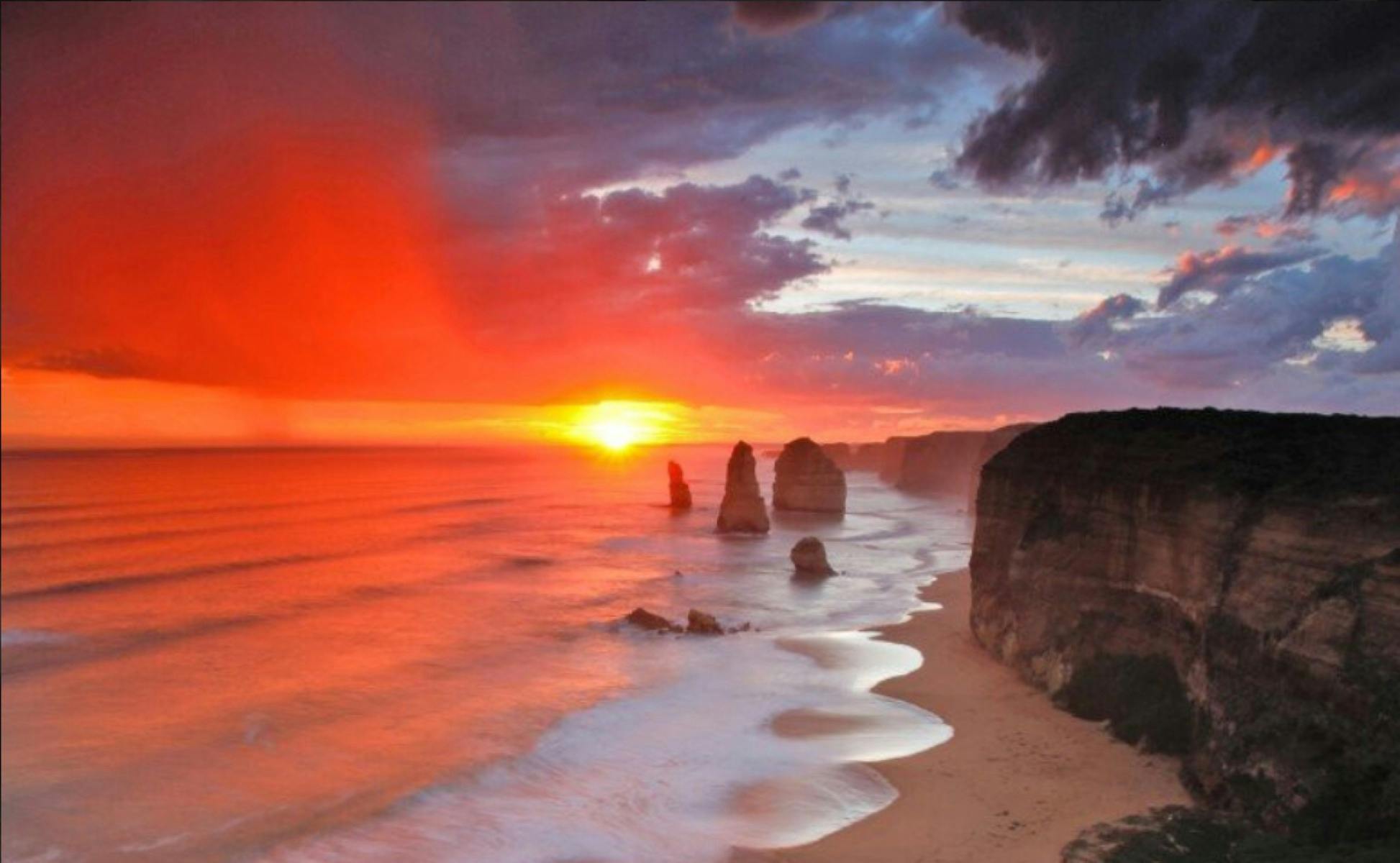Apostles at sunset