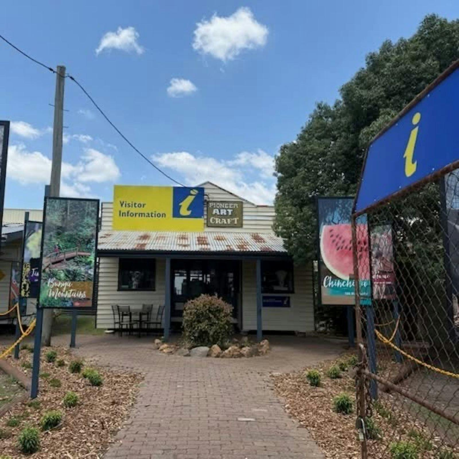 The Dalby Visitors Information Centre is now located in the historic Pioneer Park Museum.