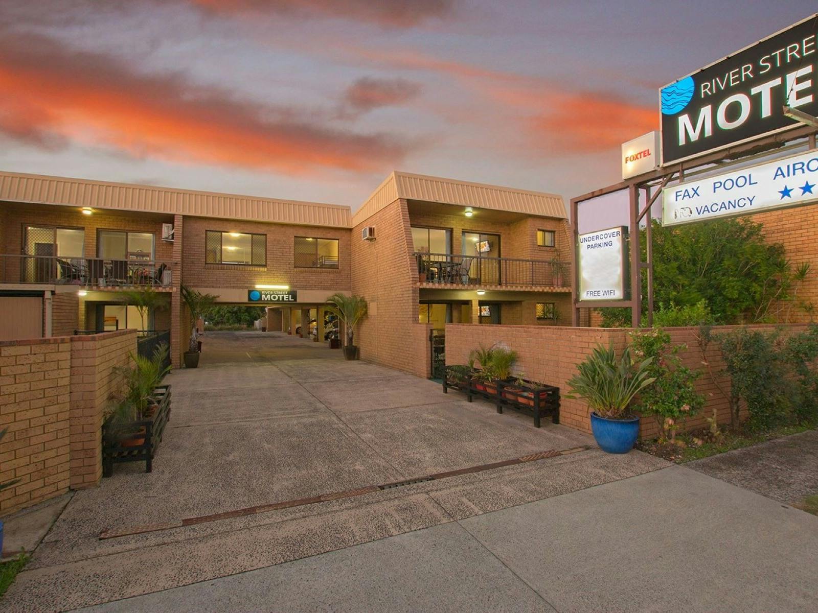 Front of motel