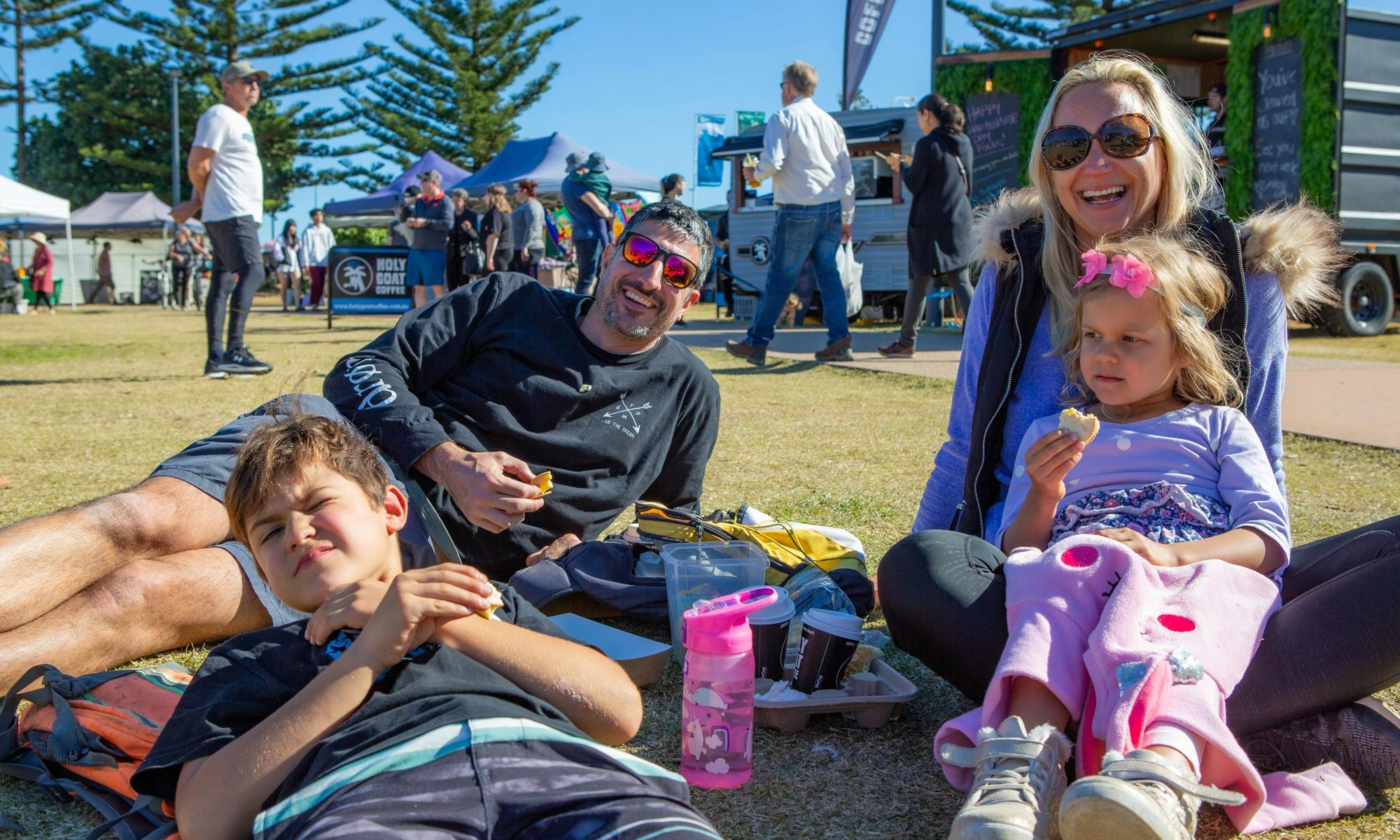 Plenty of space for families and friends to relax