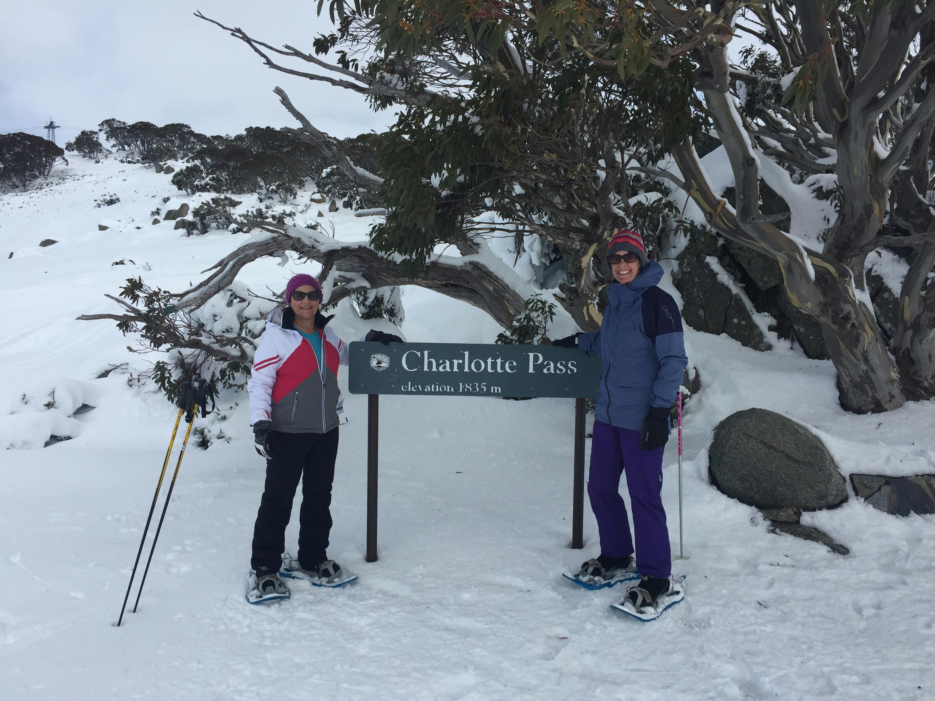 シャロット峠でのスノーシュー