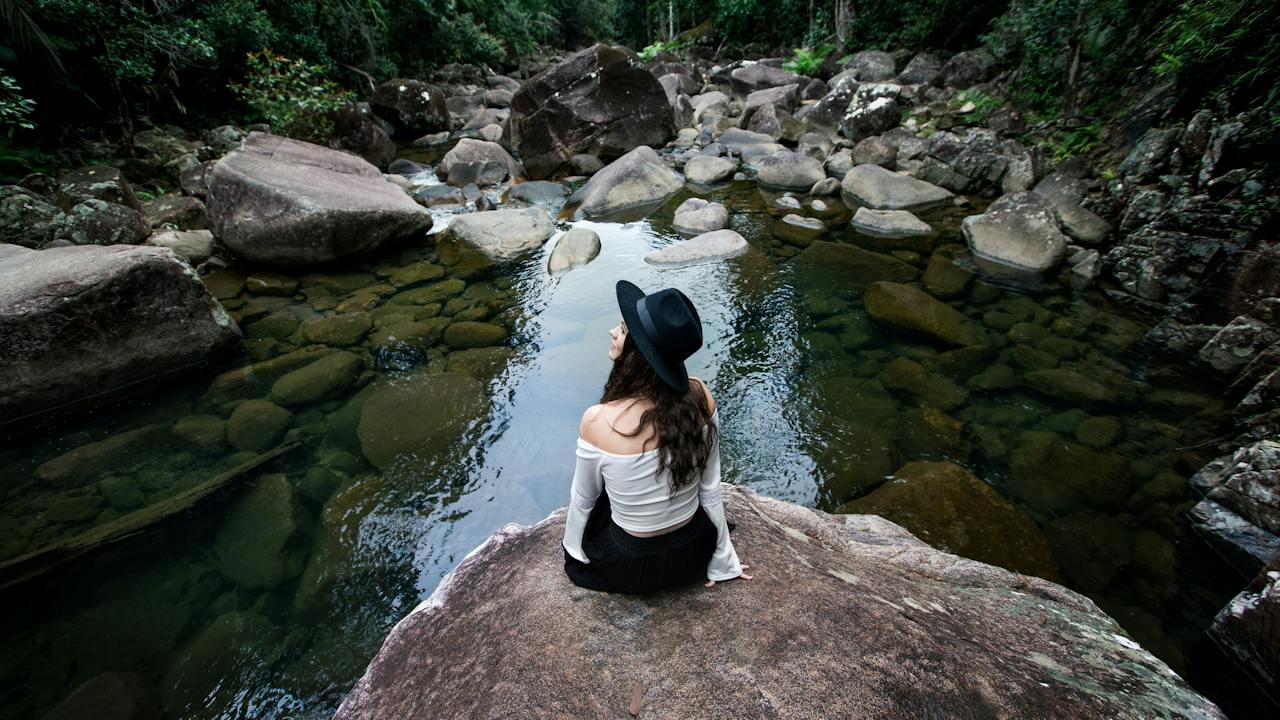 Lady at Finch Hatton Gorge