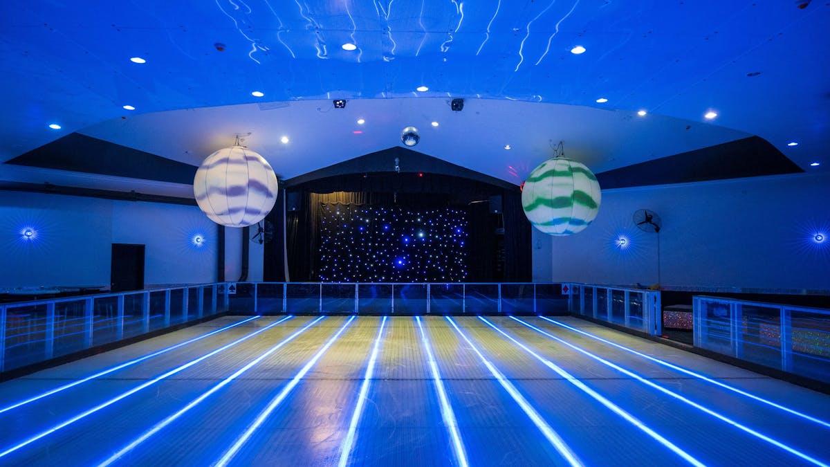 The fantastic ice skating rink