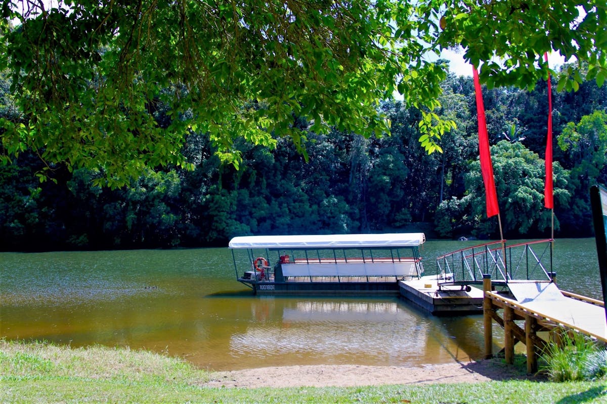 Cruise the Barron River in the Kuranda River Boat Cruise