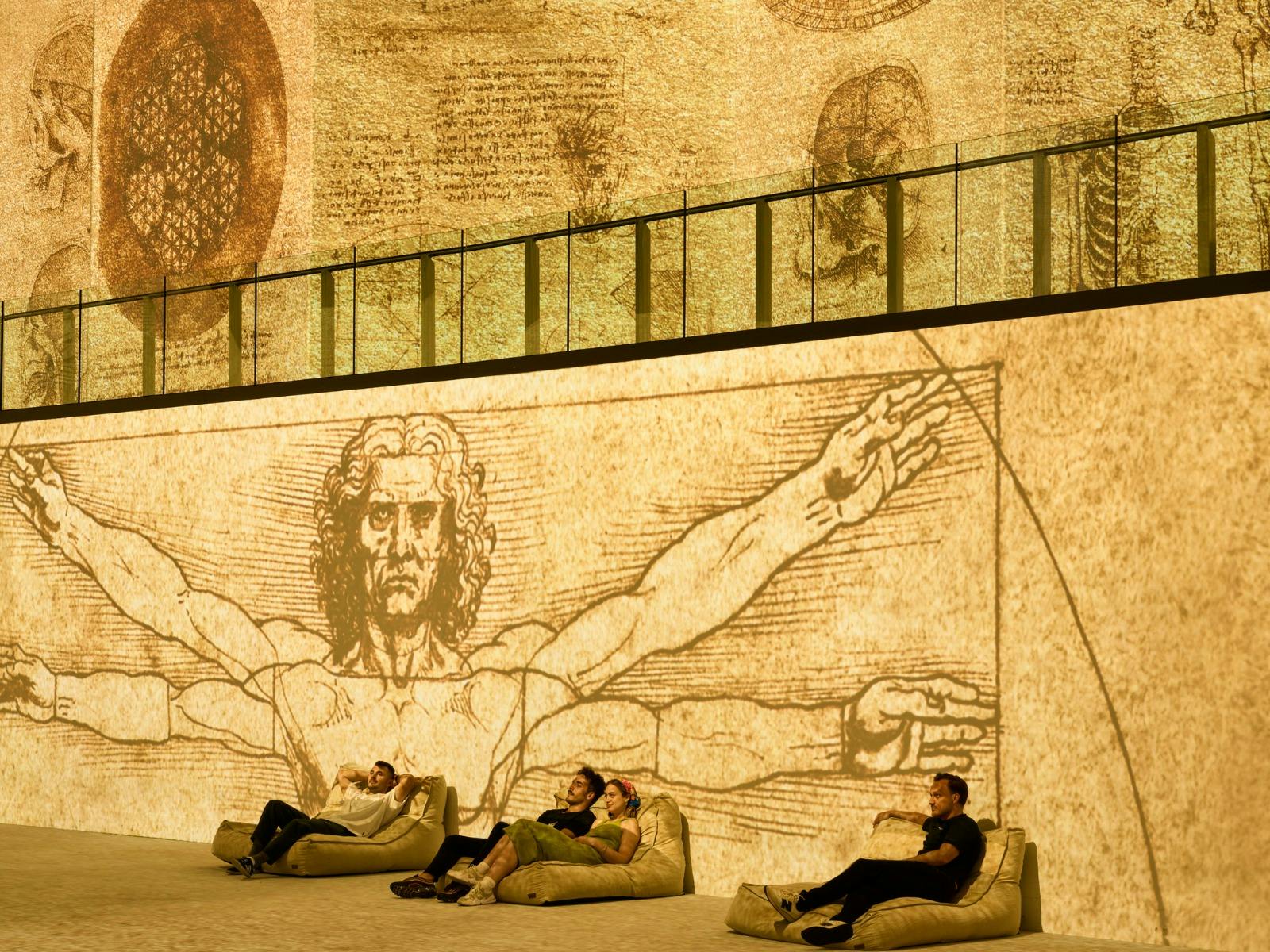 The Vitruvian Man at the Leonardo Da Vinci