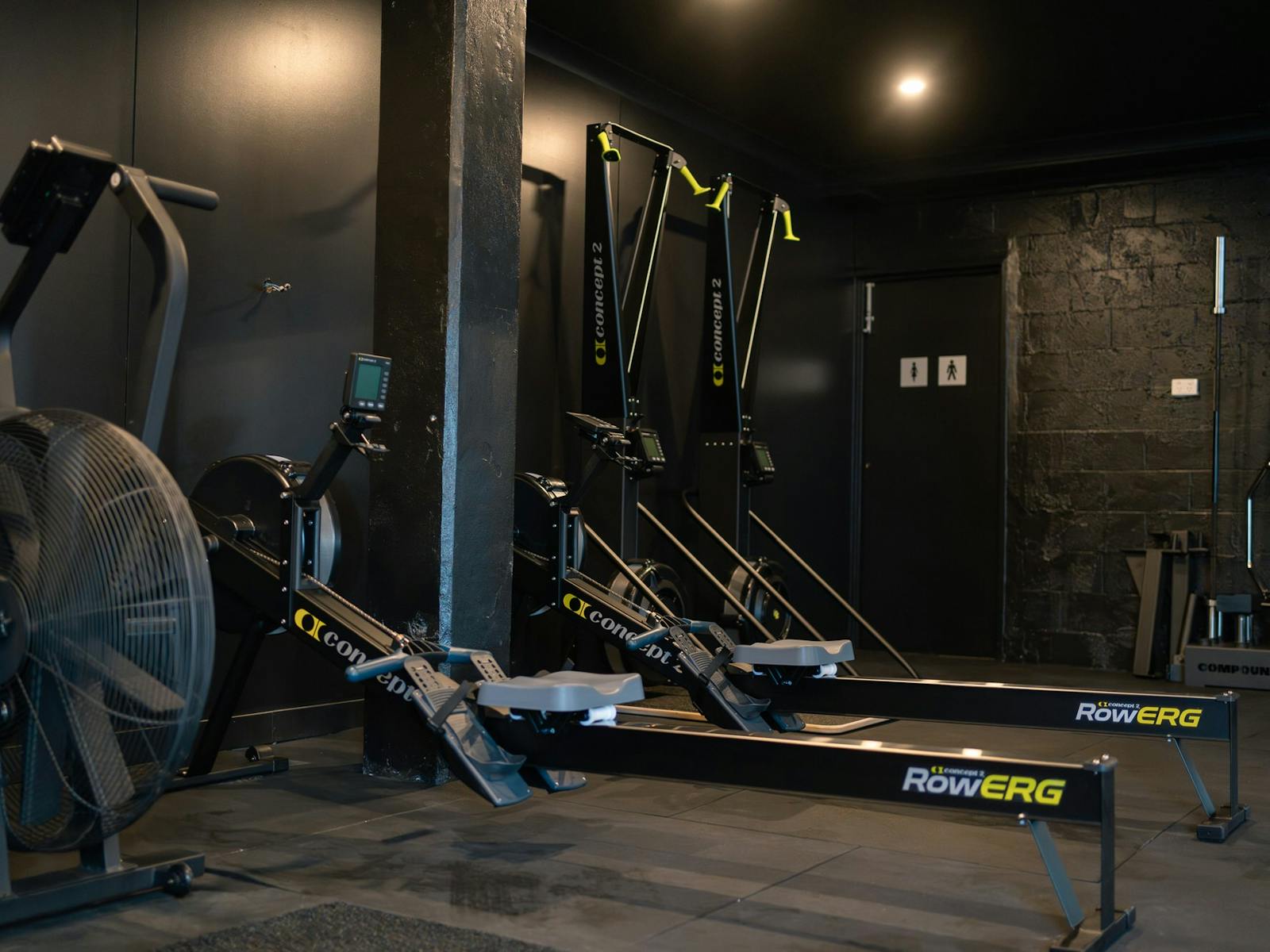 Assult bikes, Concept 2 Ski Ergs and rowers