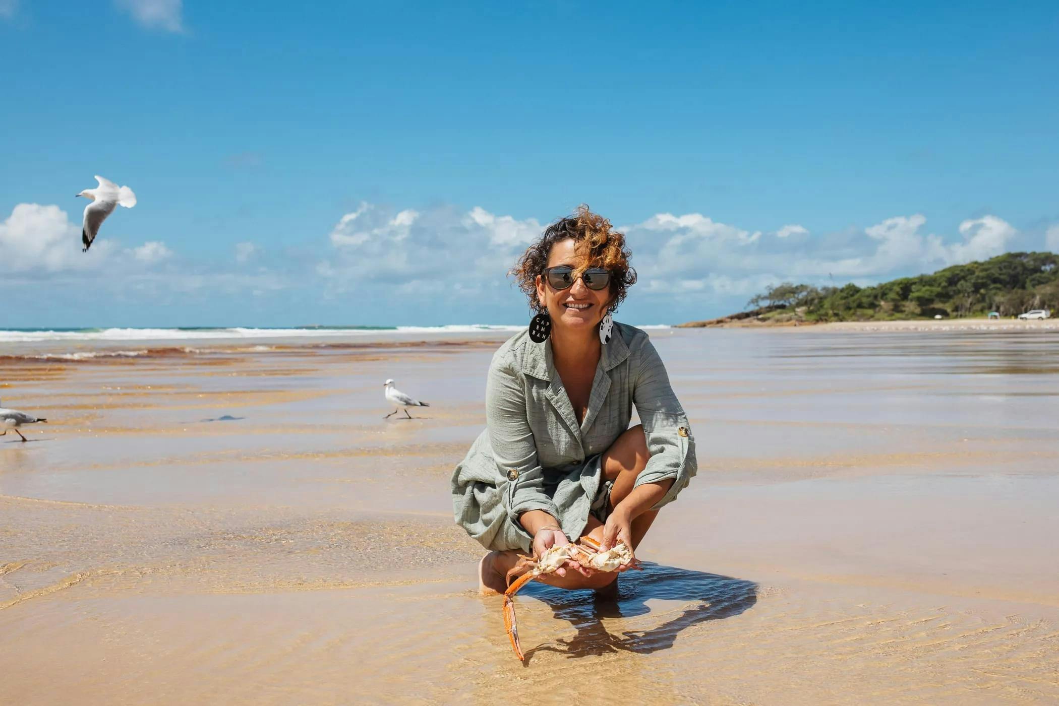 Sand crabs on Flinders