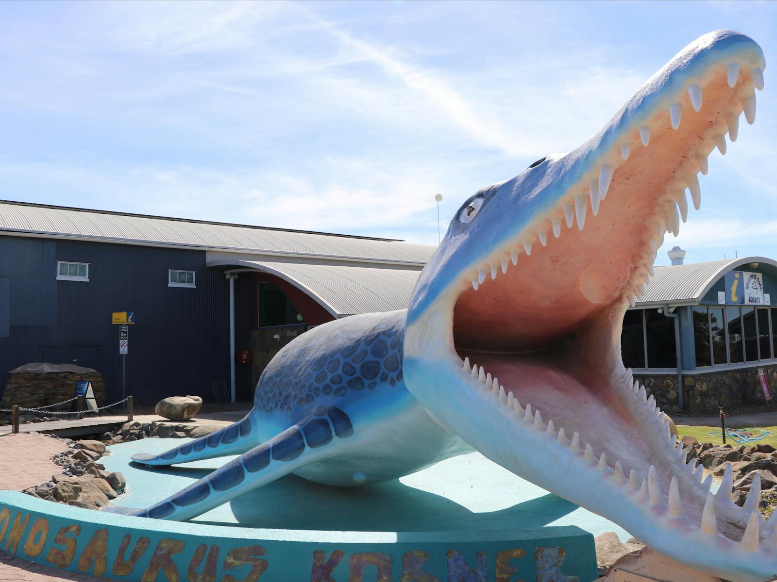 Outside the Kronosaurus Korner in Richmond