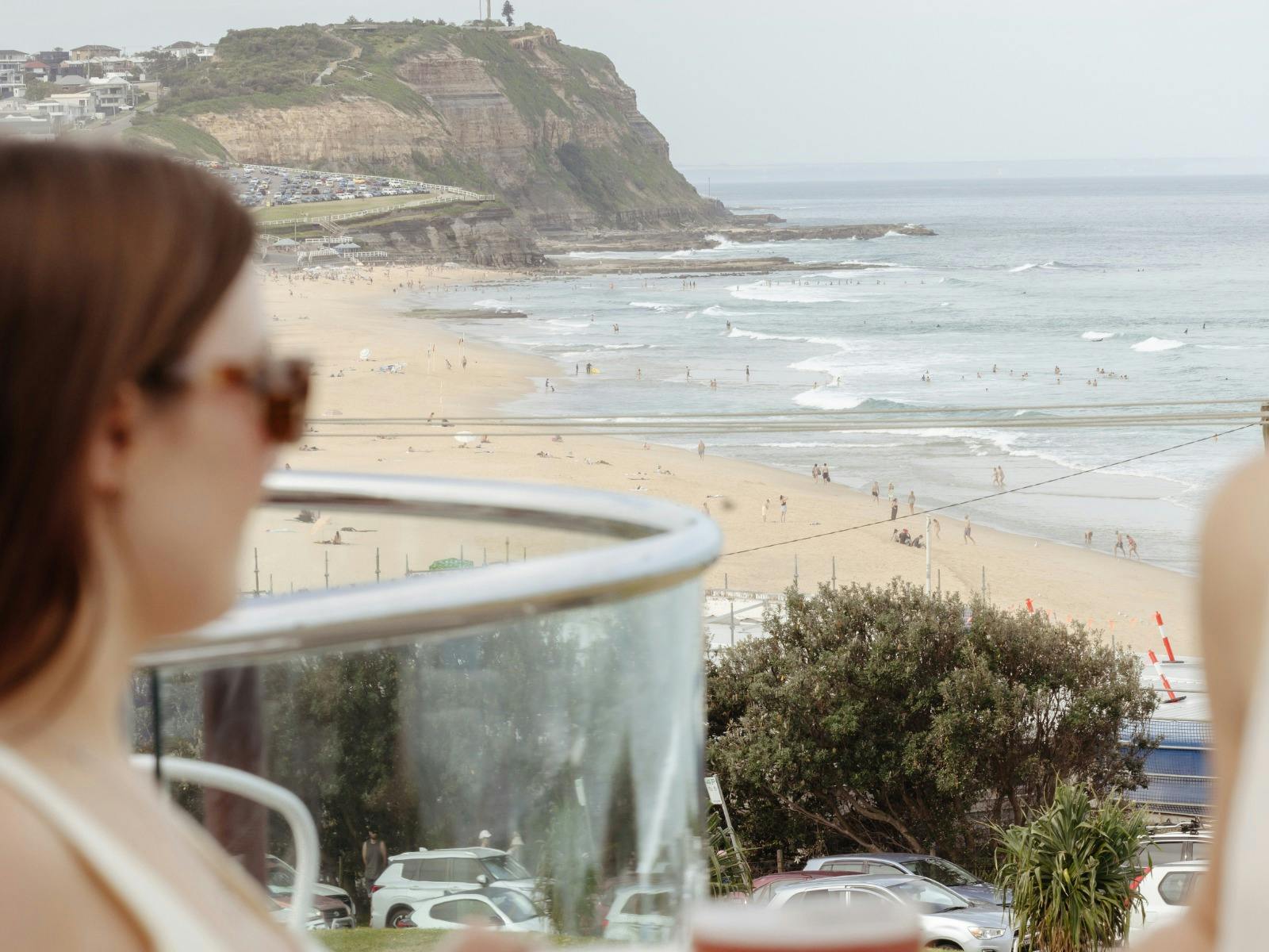 Drinks on the deck at The Beach Hotel