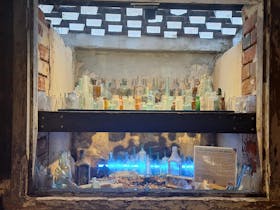 Glass bottles located recently at mine site