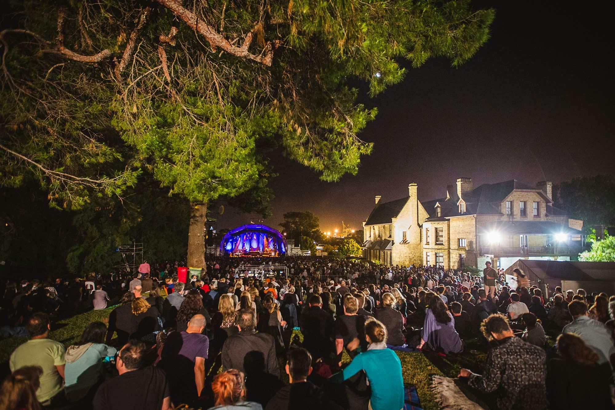 Watching a concert at the Freo Art Centre