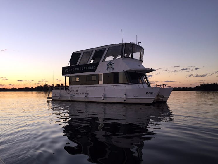 Cruising the Clarence river in luxury you can drive the boats from the top deck