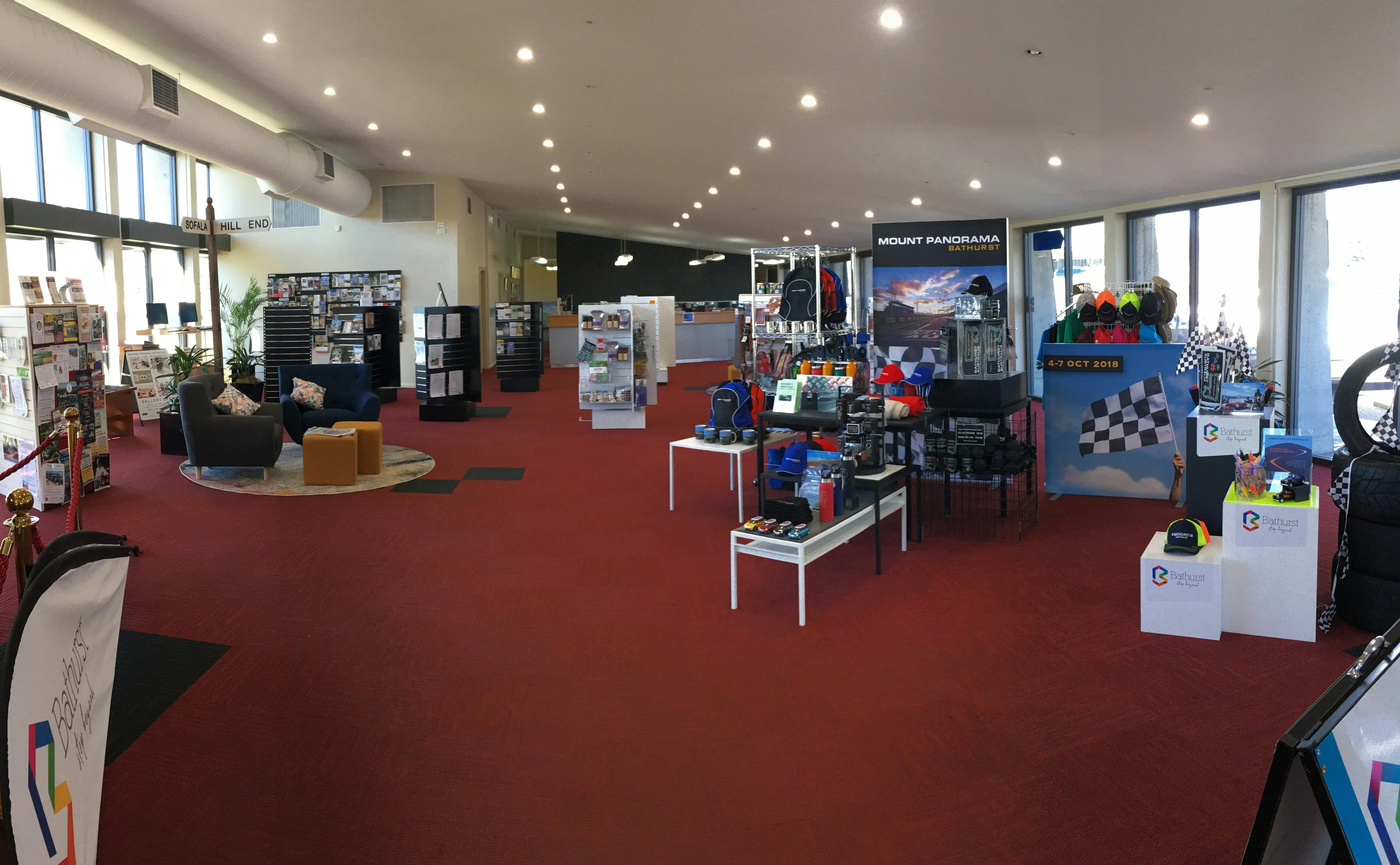 Inside the Bathurst Visitor Information Centre