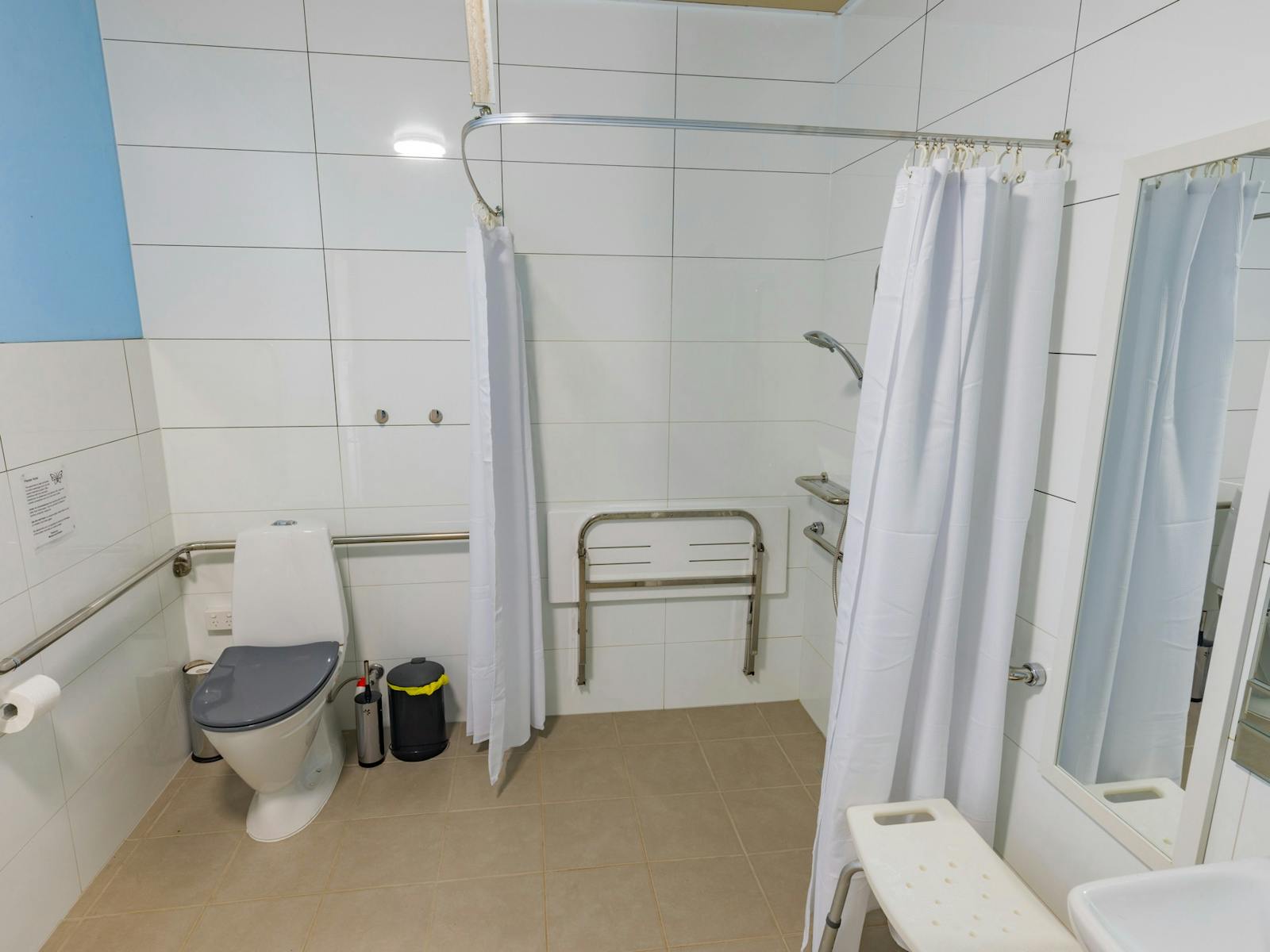 bathroom shower toilet