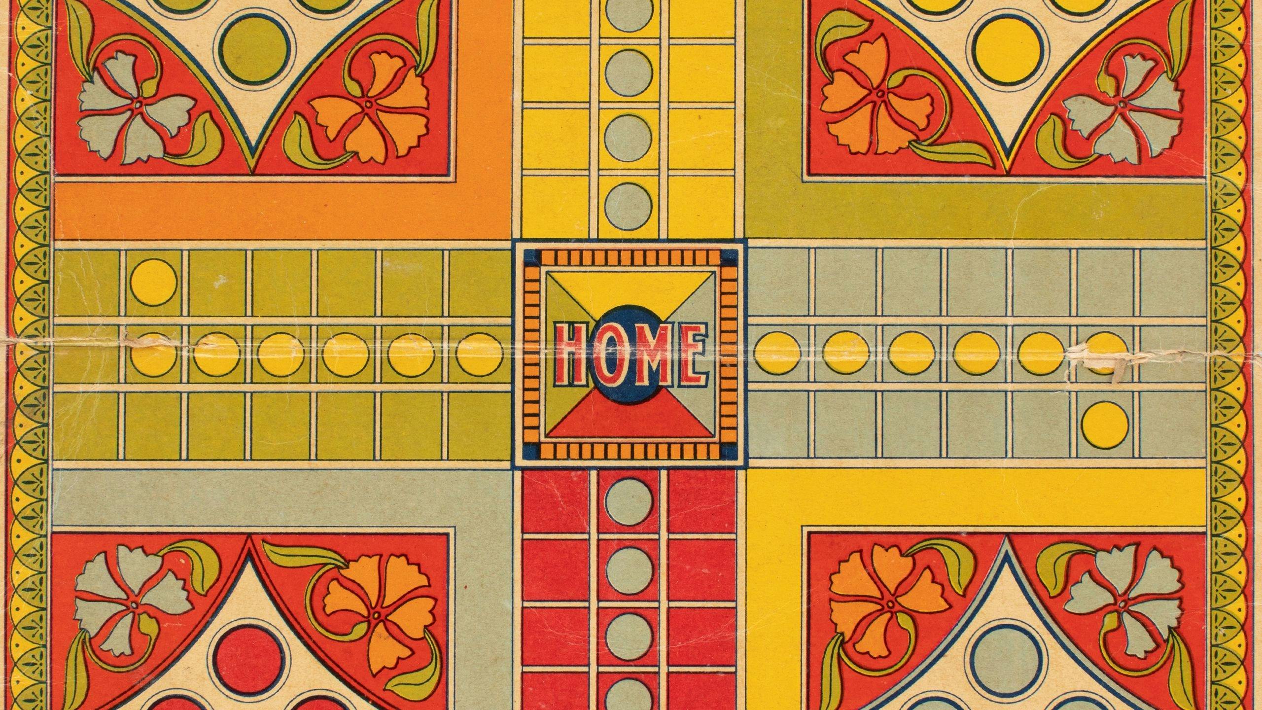 Ludo game board, 1910-1970. Object No. 85/2579-69