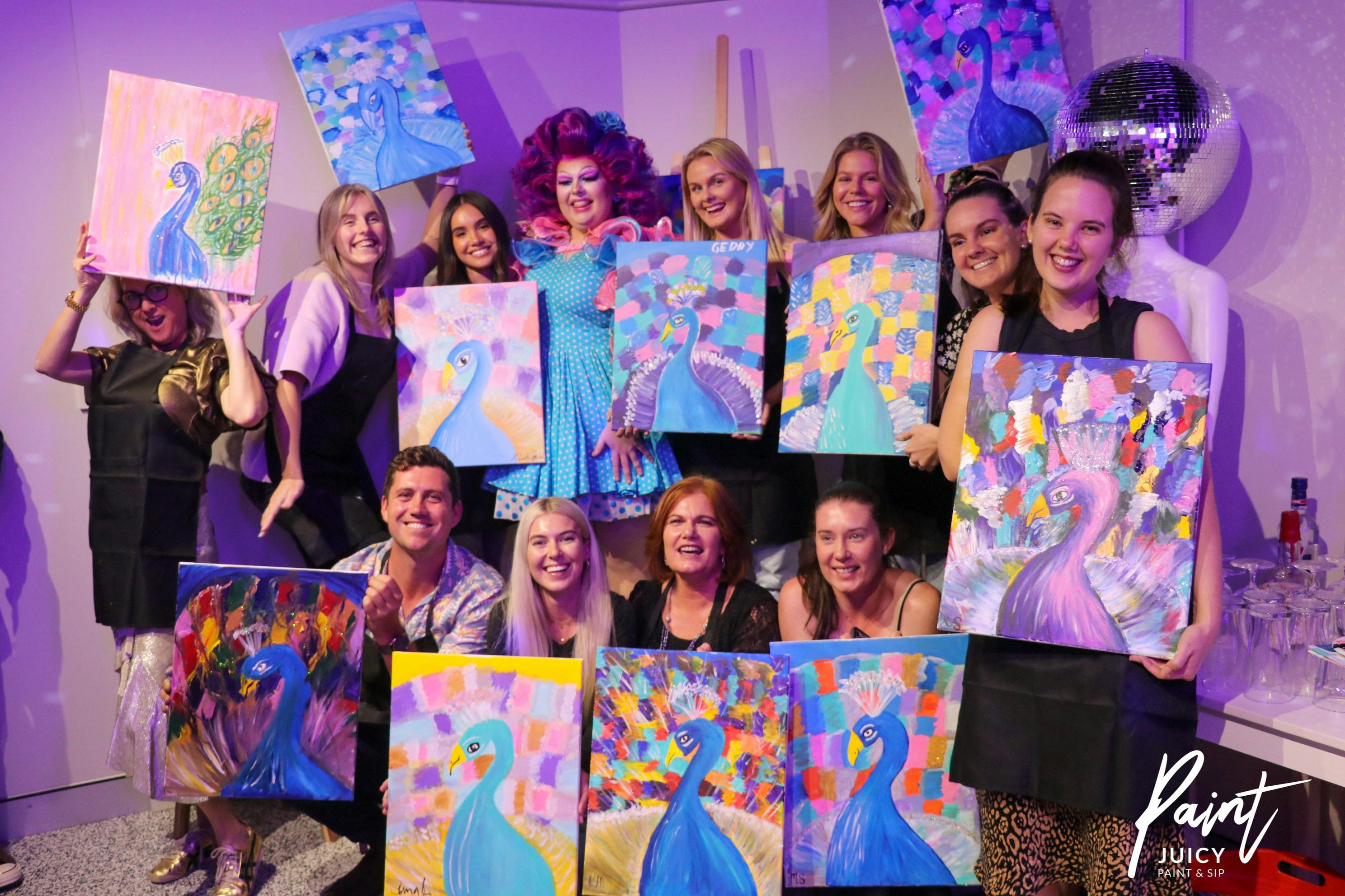 Paint Juicy Paint and Sip + Entertainment Milton