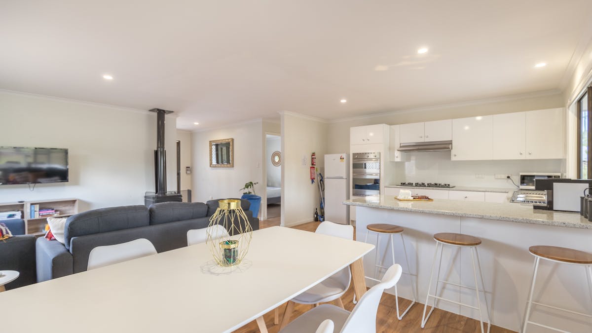 kitchen and dining