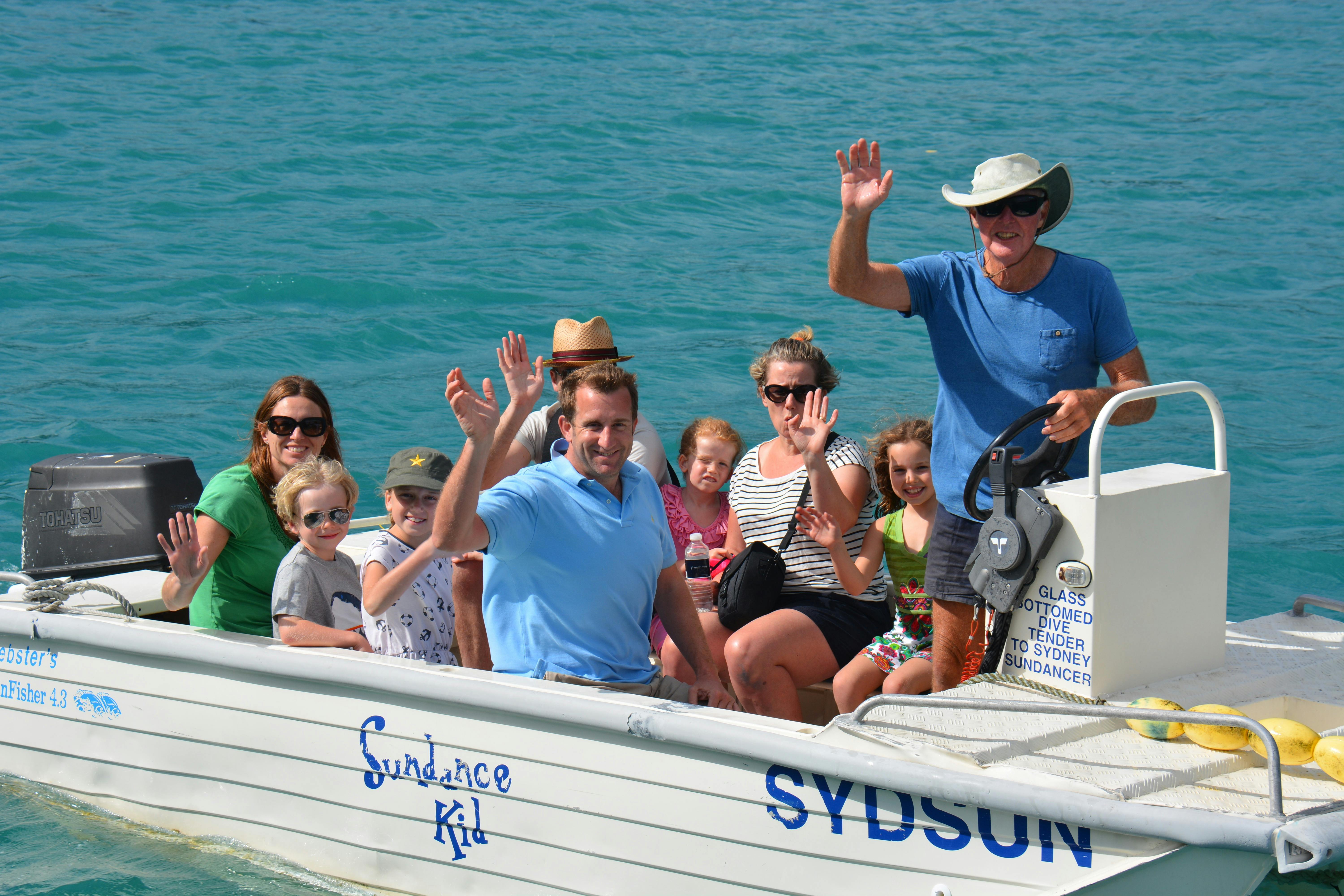 There is lots of room for families aboard our tender "Sundance Kid"!