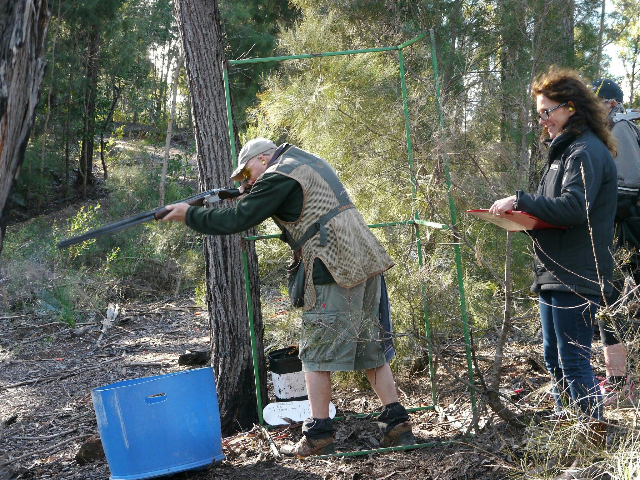 Clay target shoot