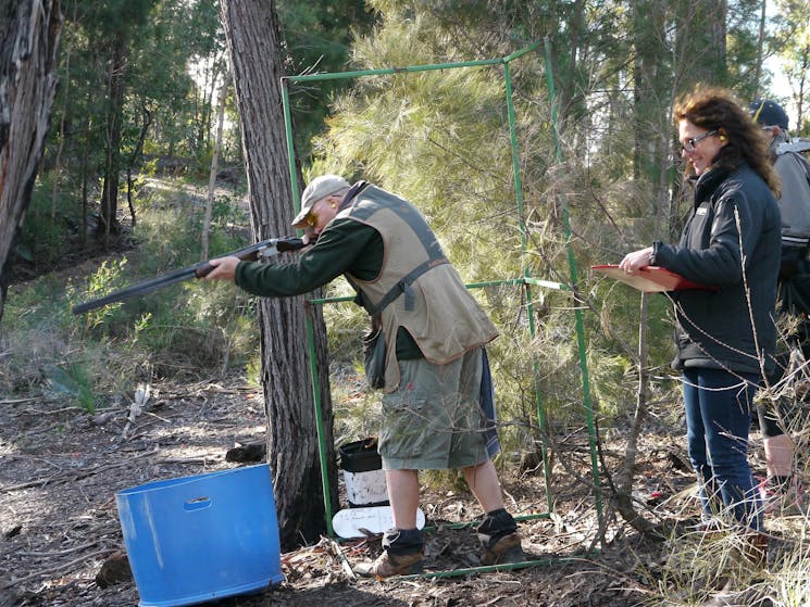 Clay target shoot