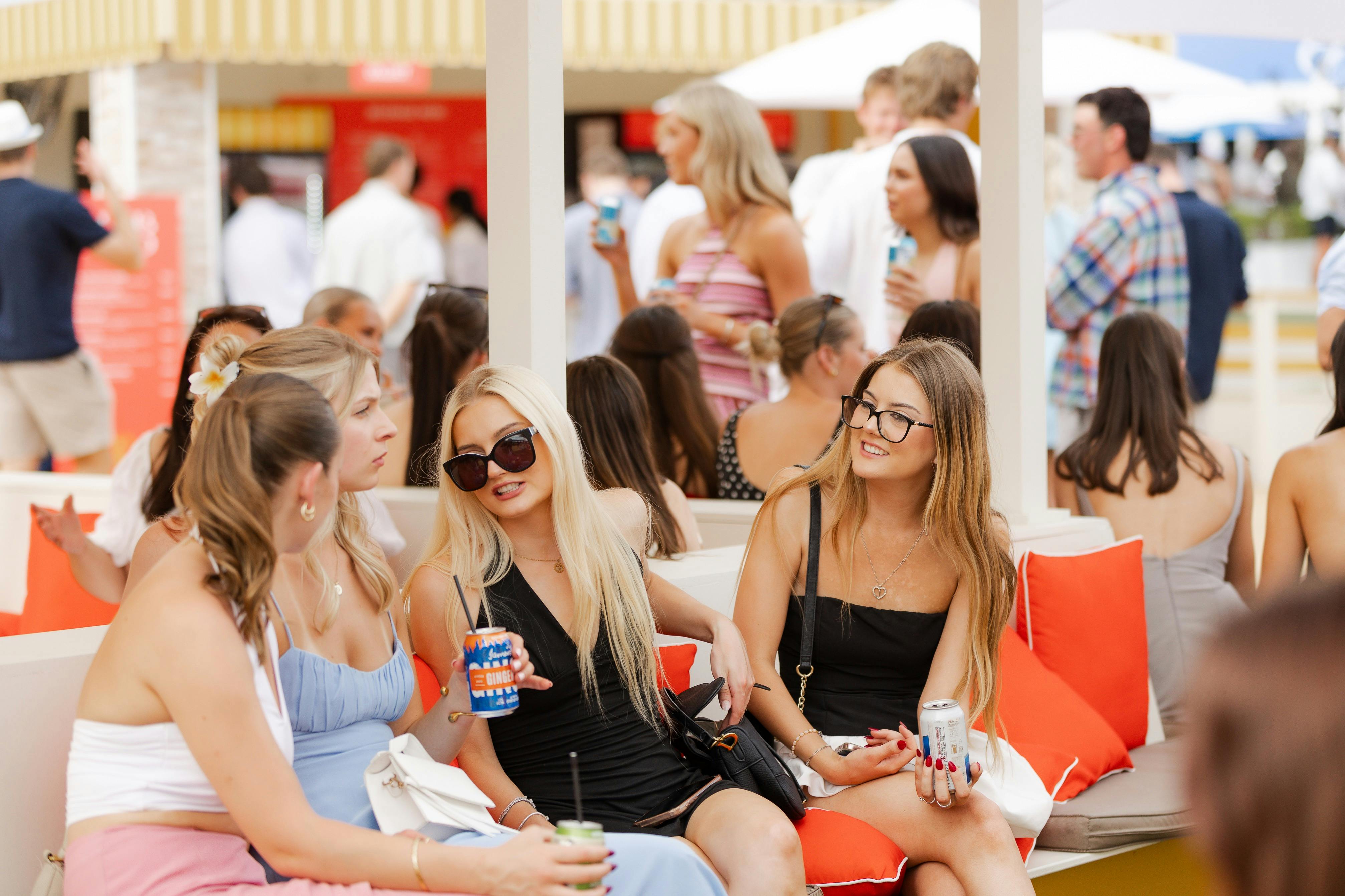 Patrons enjoying the premium experiences at Morphettville.