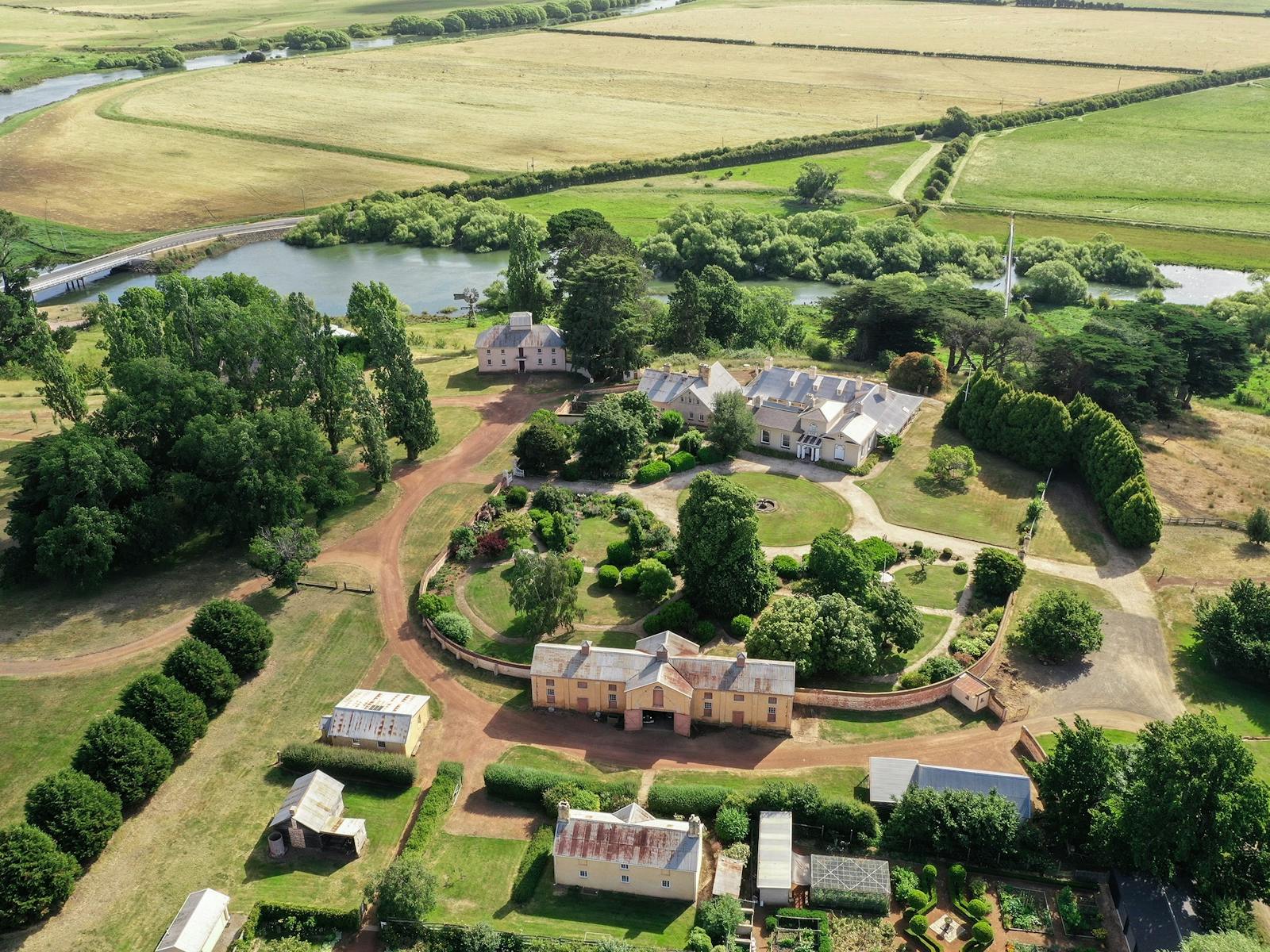 Woolmers Estate Arial view