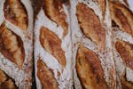Close up image of a freshly made baguette at Wagga Wagga's Artisan Baker.