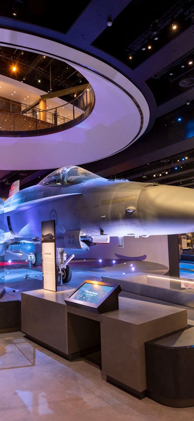 Classic Hornet in the Middle East gallery of the Australian War Memorial's Anzac Hall