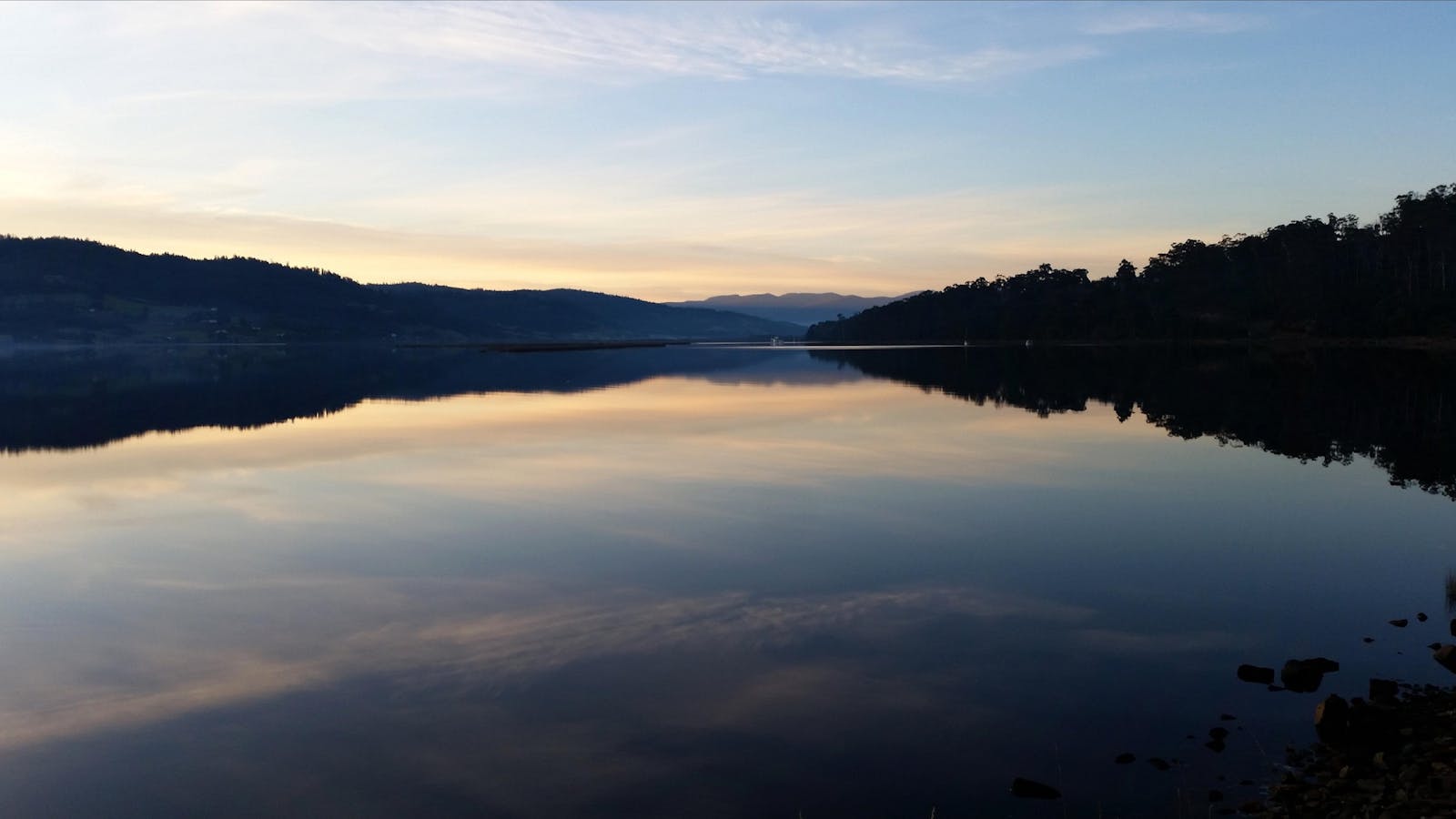 Huon River at Glaziers Bay
