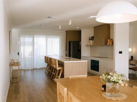 Kitchen and dining area