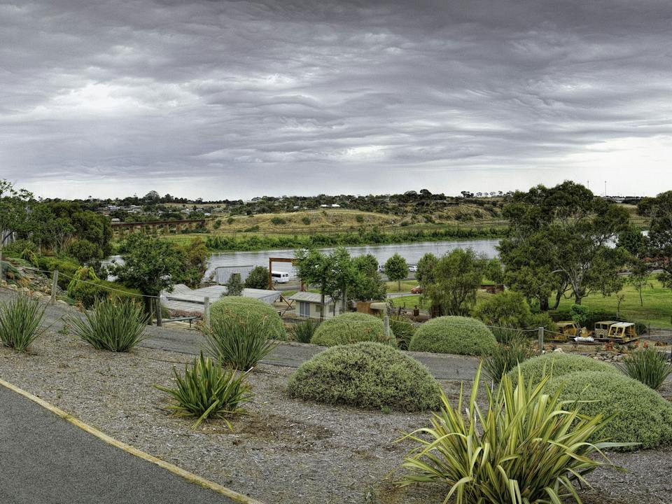 Overlooking the Wharf Precinct and Sturt Reserve from Wharf Hill