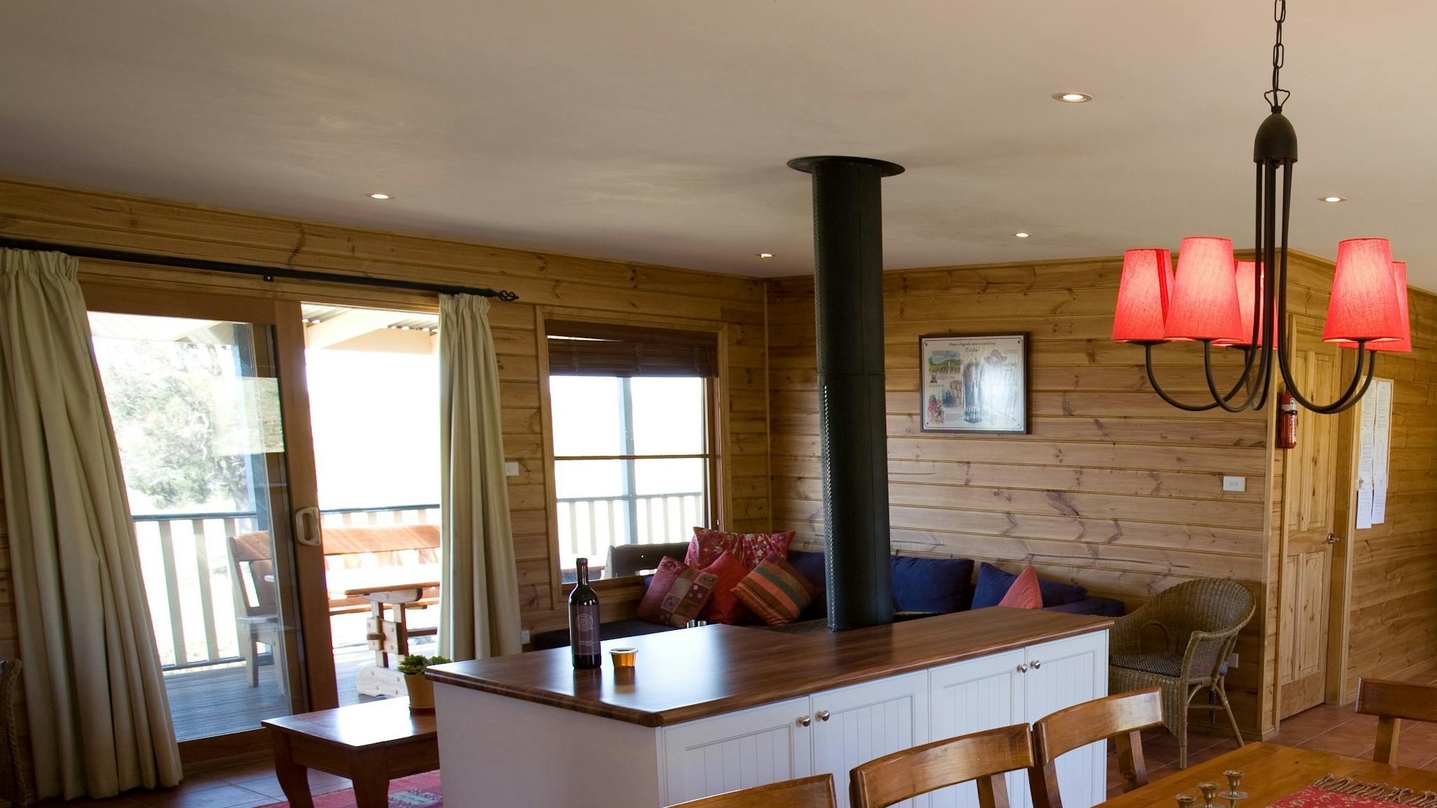Log fires are cozy in winter