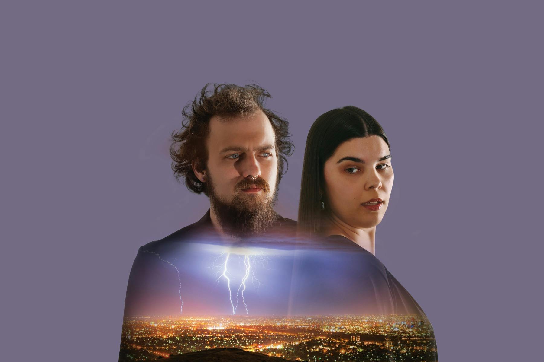 Inflame You concert image singers with a lightning storm within their bodies
