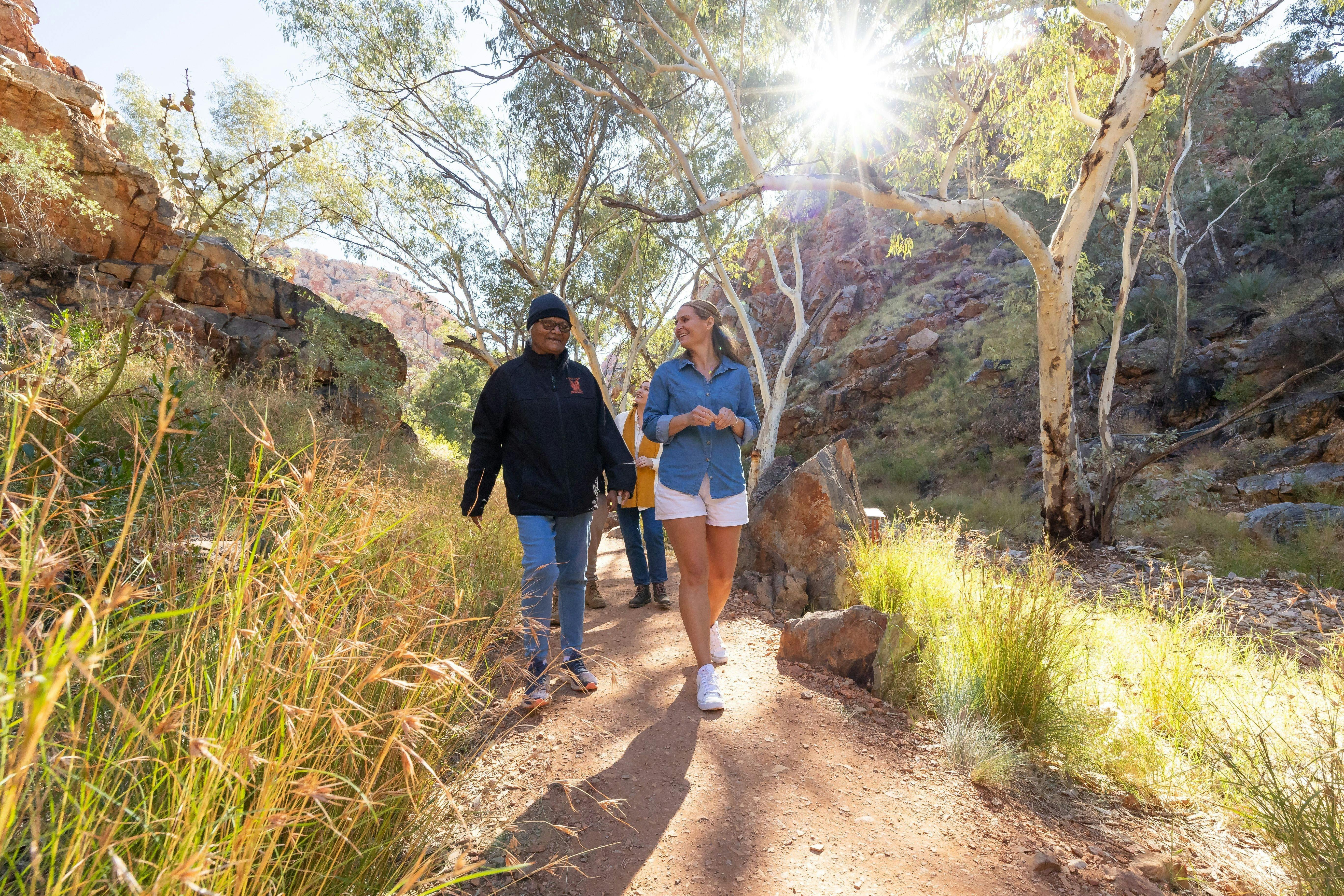 Couple on a cultural tour at Standley Chasm