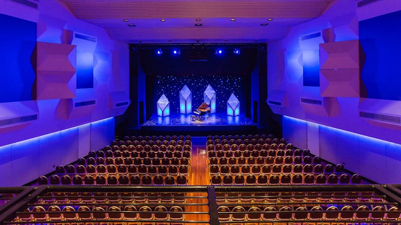 Ipswich Civic Centre stage and seating