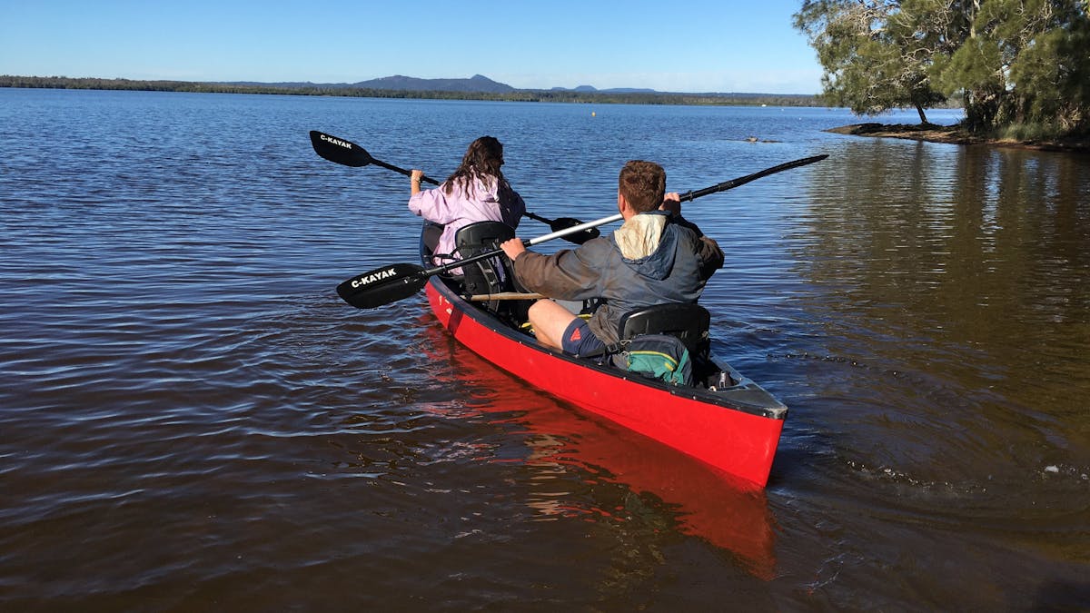 Canoes generally offer more space than kayaks and have more comfortable seating