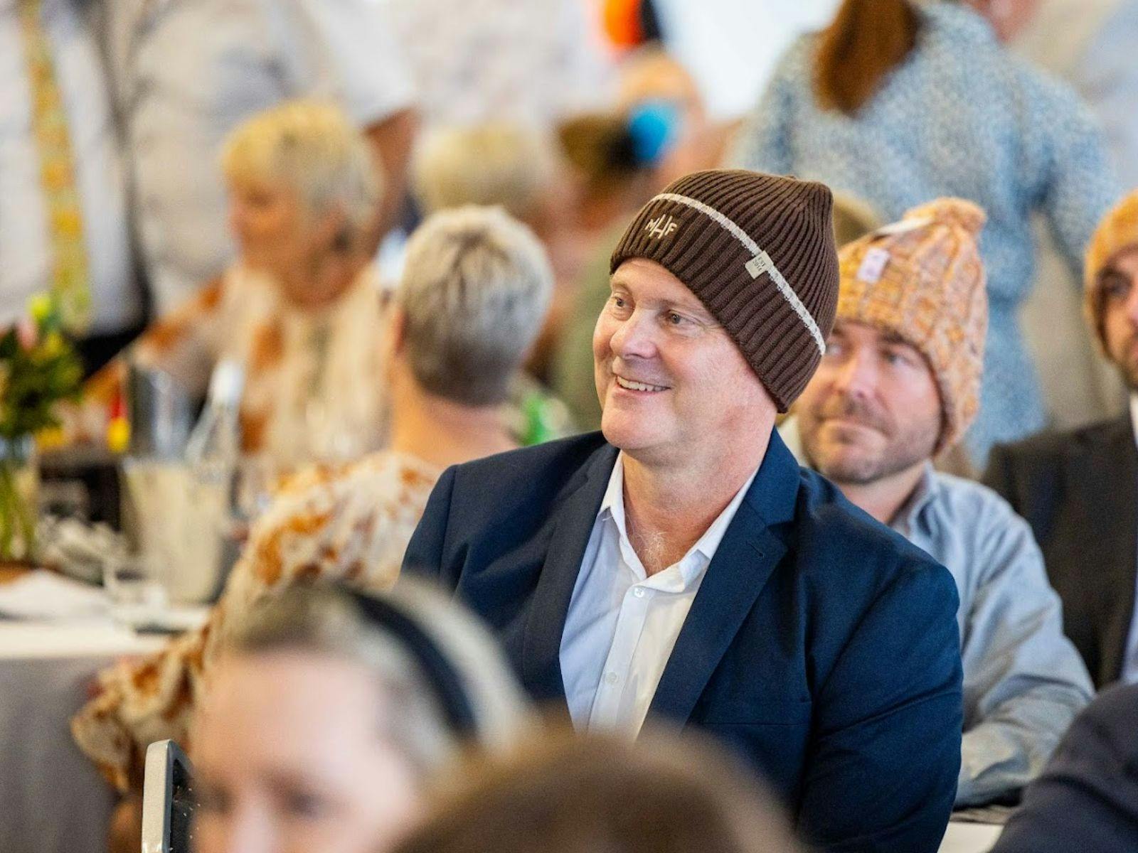 Supporting Mark Hughes Foundation Beanies for Brain Cancer