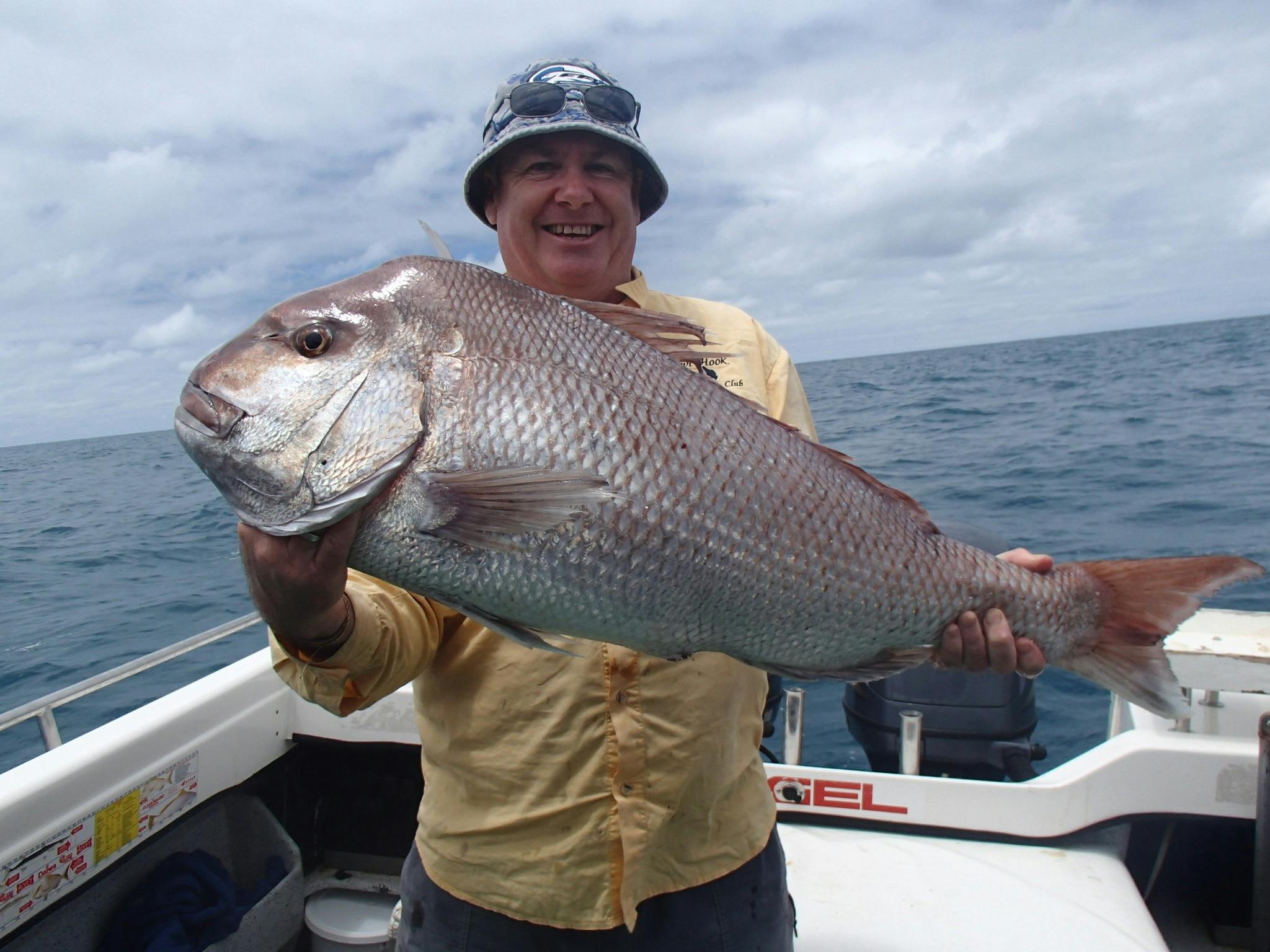 Happy customer with his big snapper
