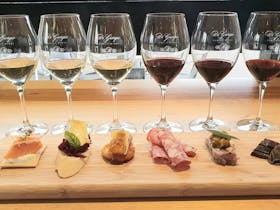 WIne tasting experience 6 flights with 6 Bites