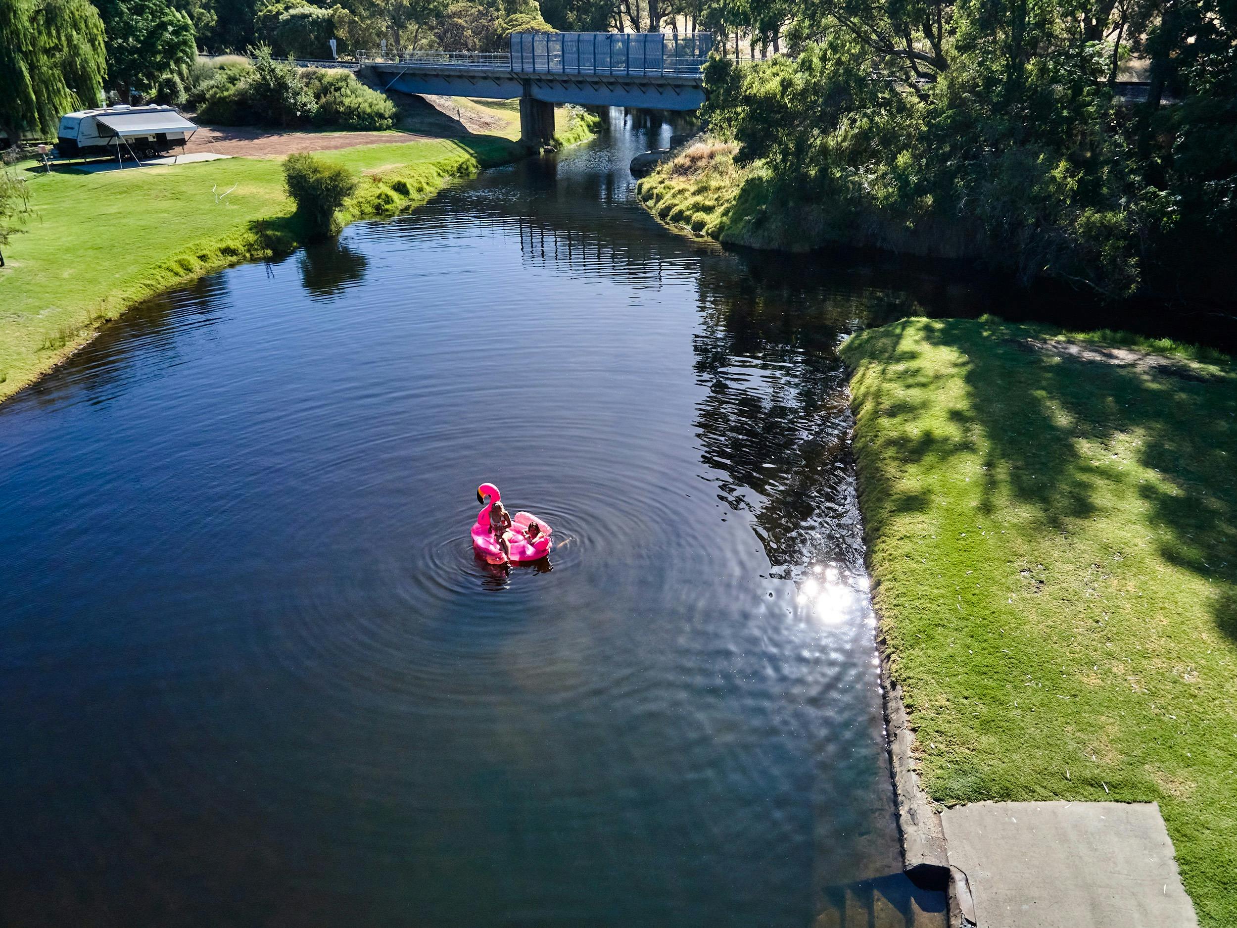 Aerial of Brunswick River Pool