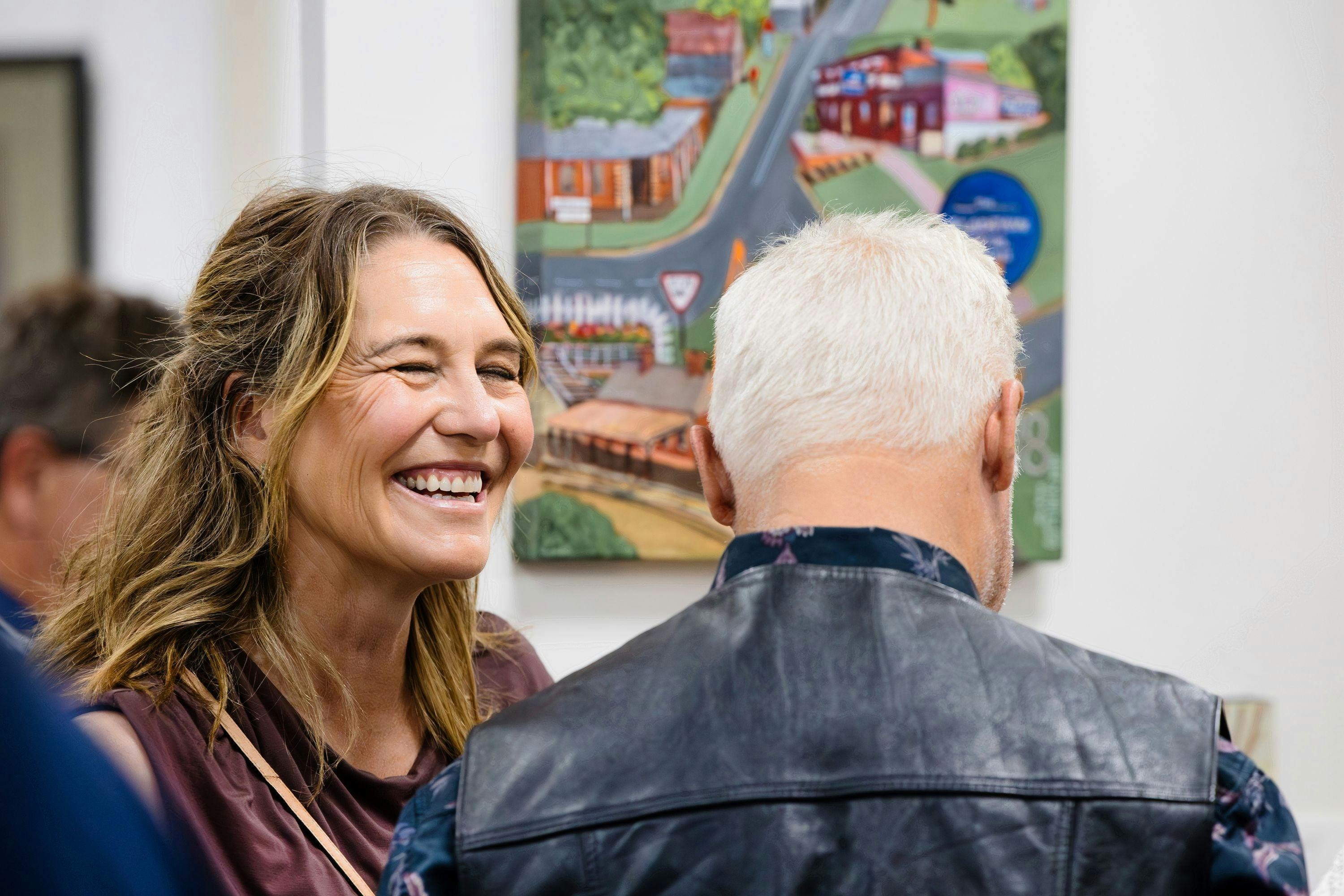 The Newbridge Art Show opening night was a joyous event