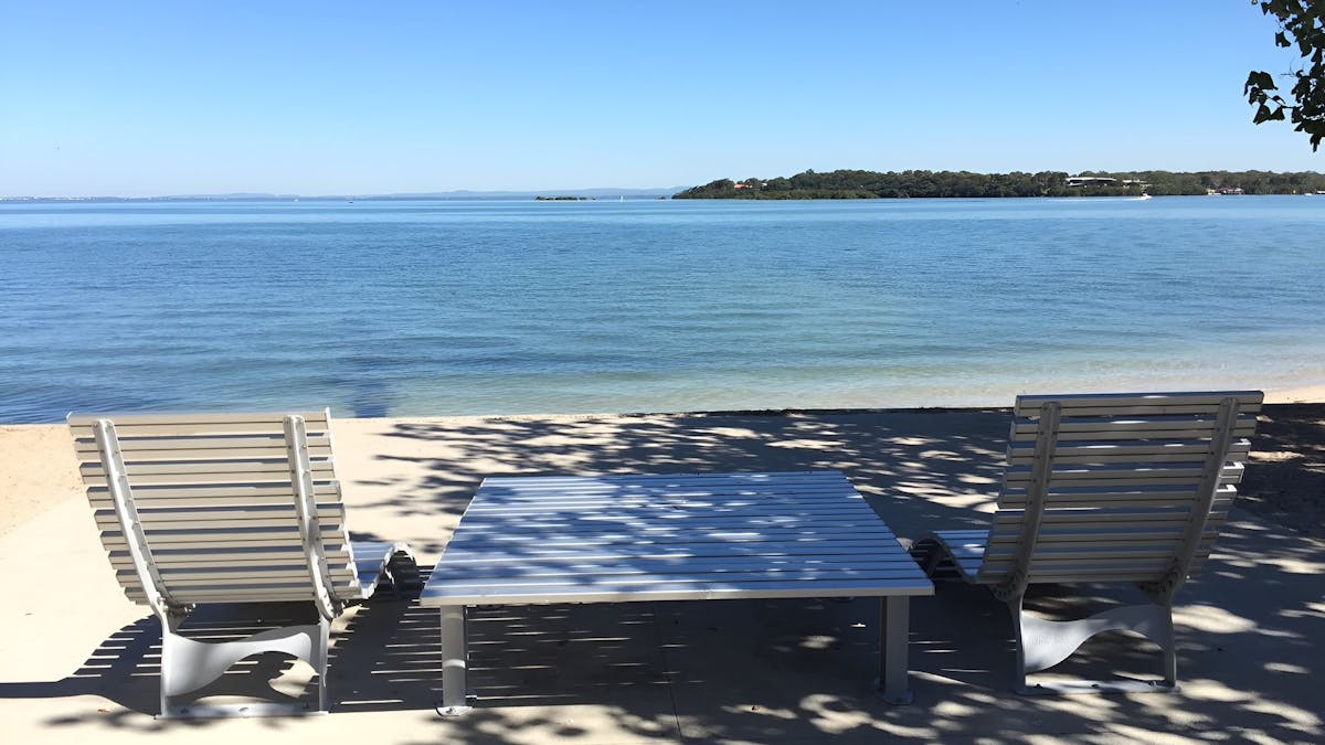 two relaxing chairs