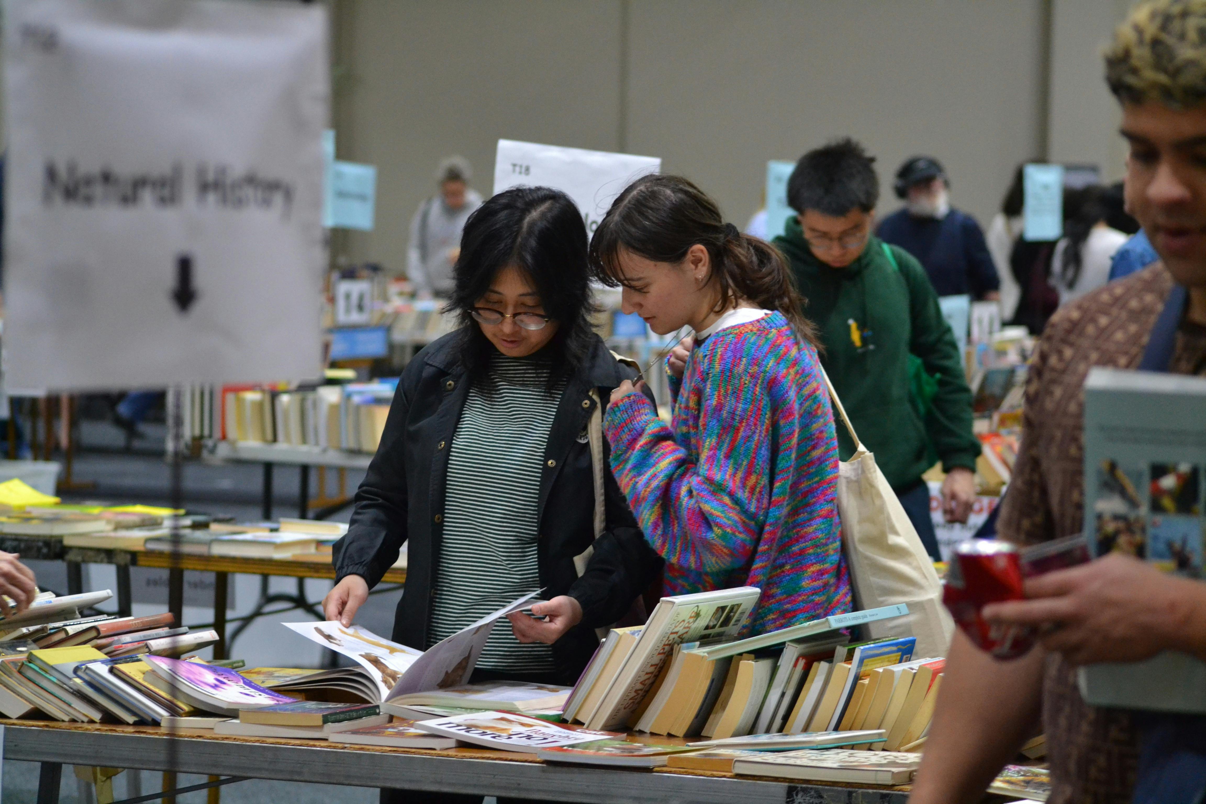 People enjoying the Lifeline Canberra Bookfair